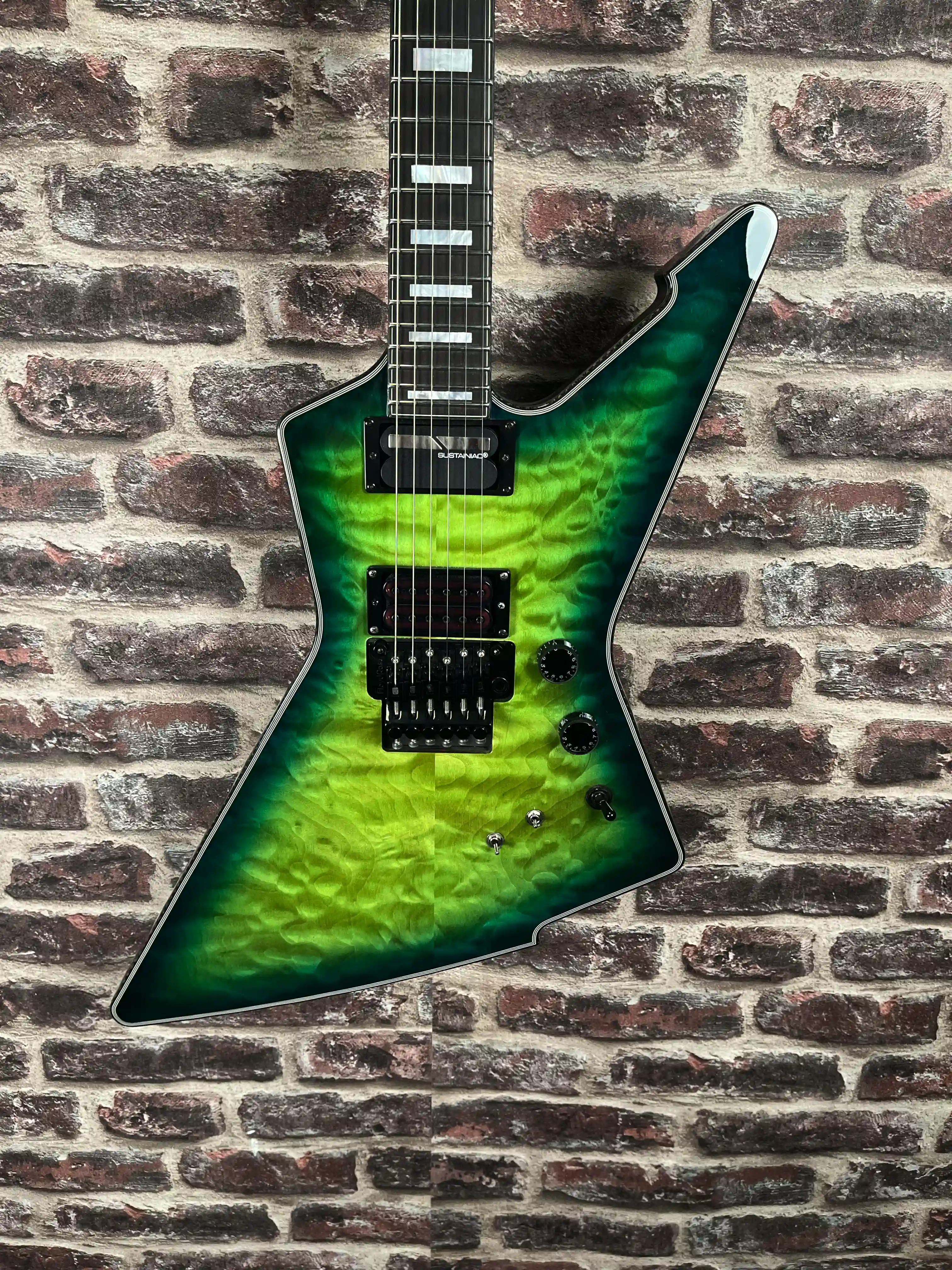 Schecter E‑1 FR S Édition Spéciale Green Burst OCCASION