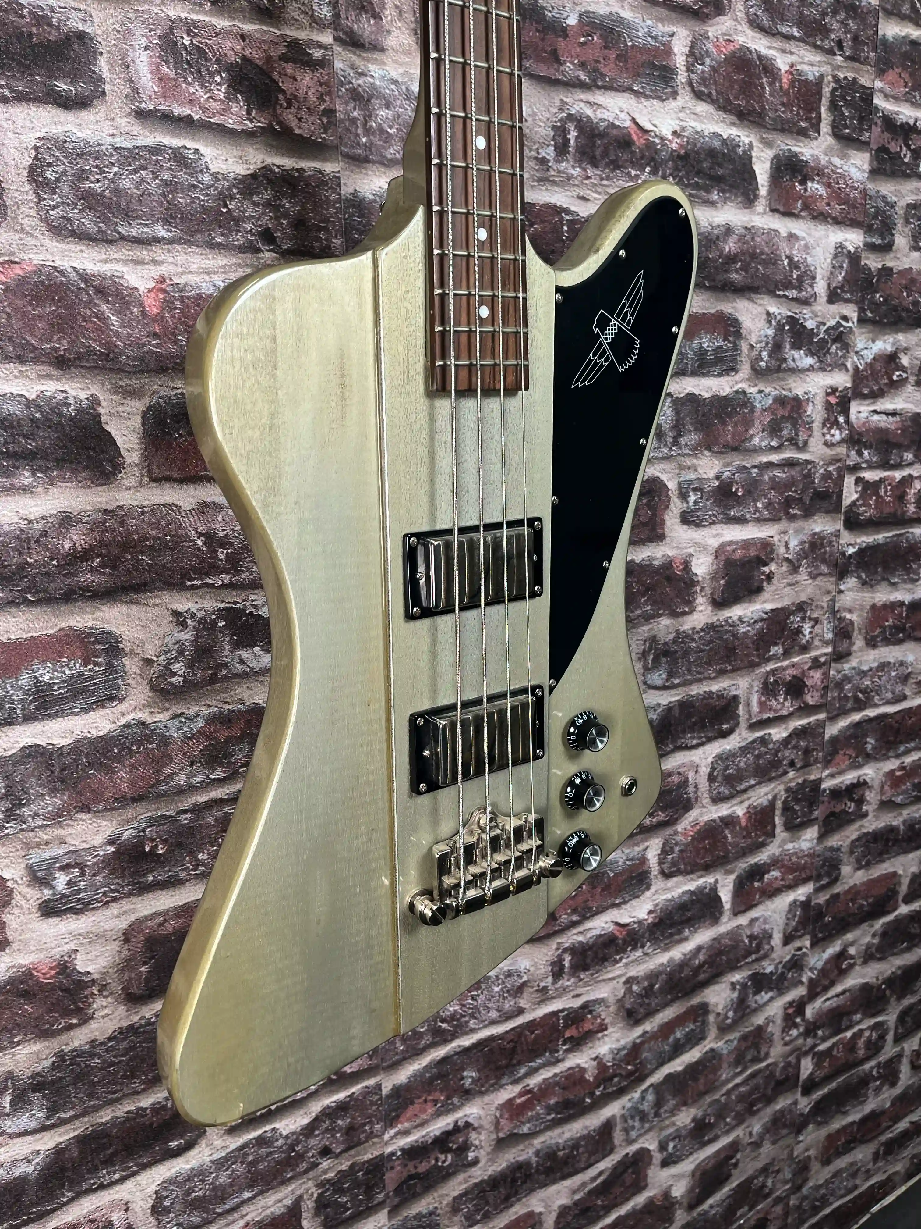 Epiphone Thunderbird-IV Custom Limited TV Silver OCCASION