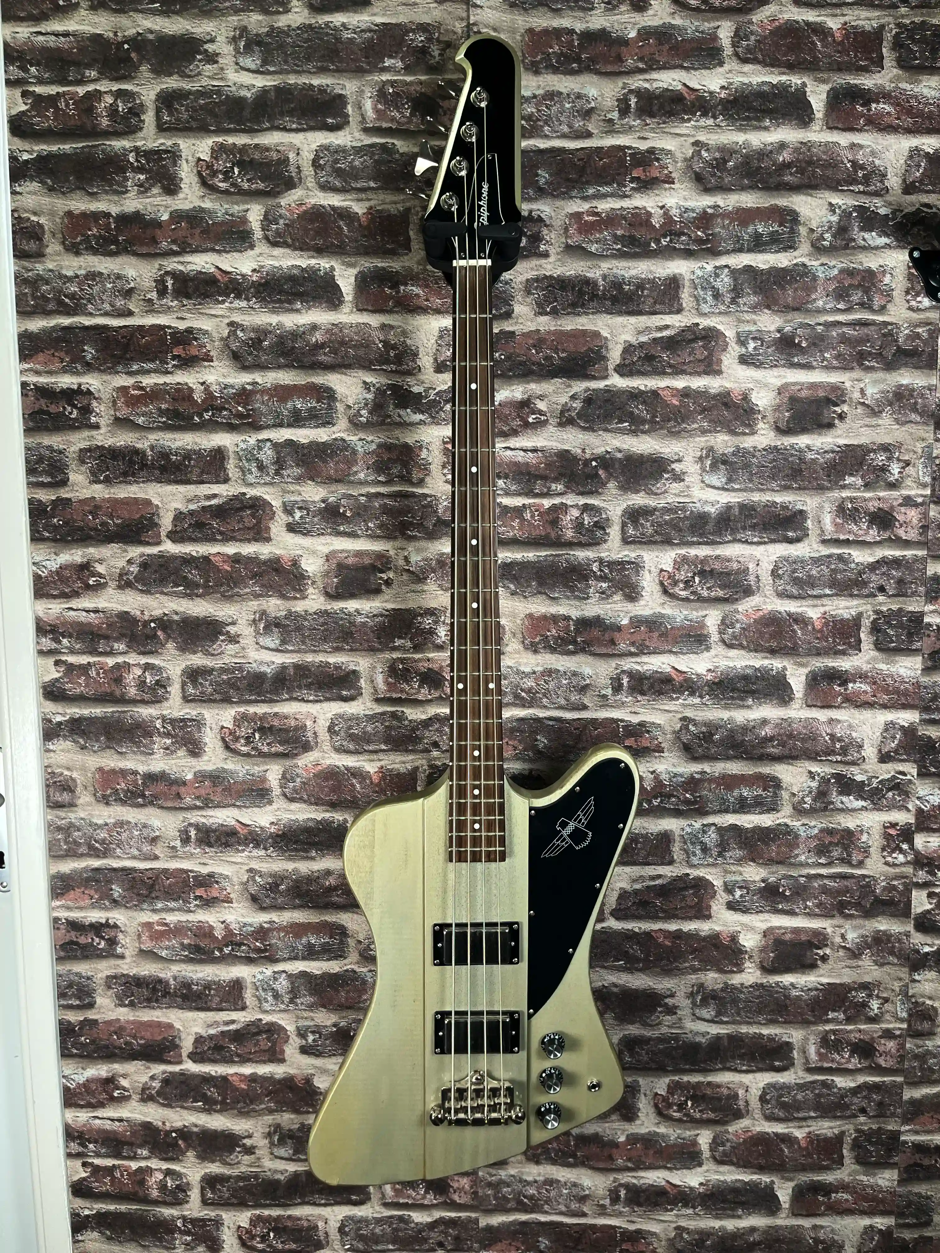 Epiphone Thunderbird-IV Custom Limited TV Silver OCCASION