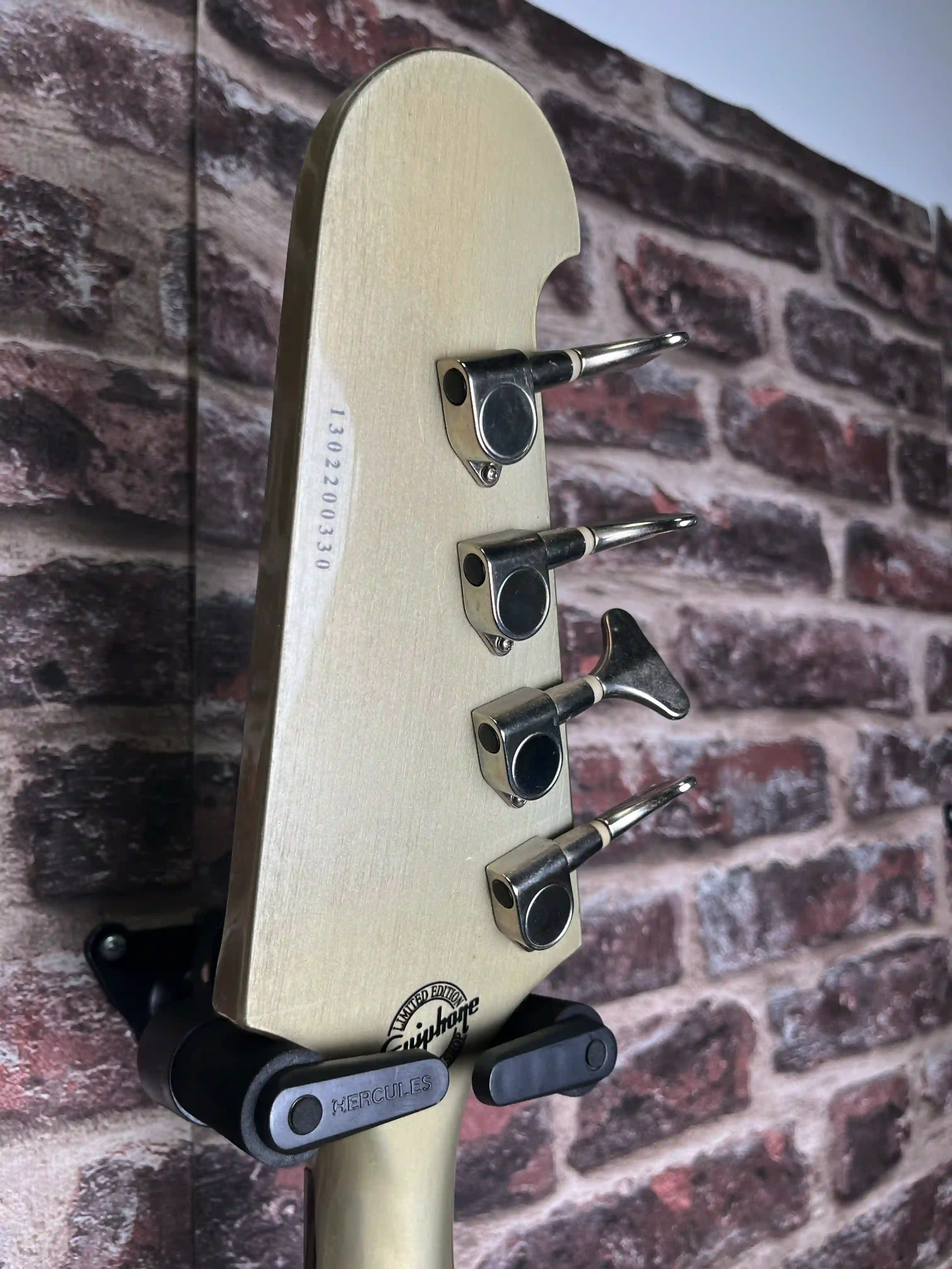 Epiphone Thunderbird-IV Custom Limited TV Silver OCCASION