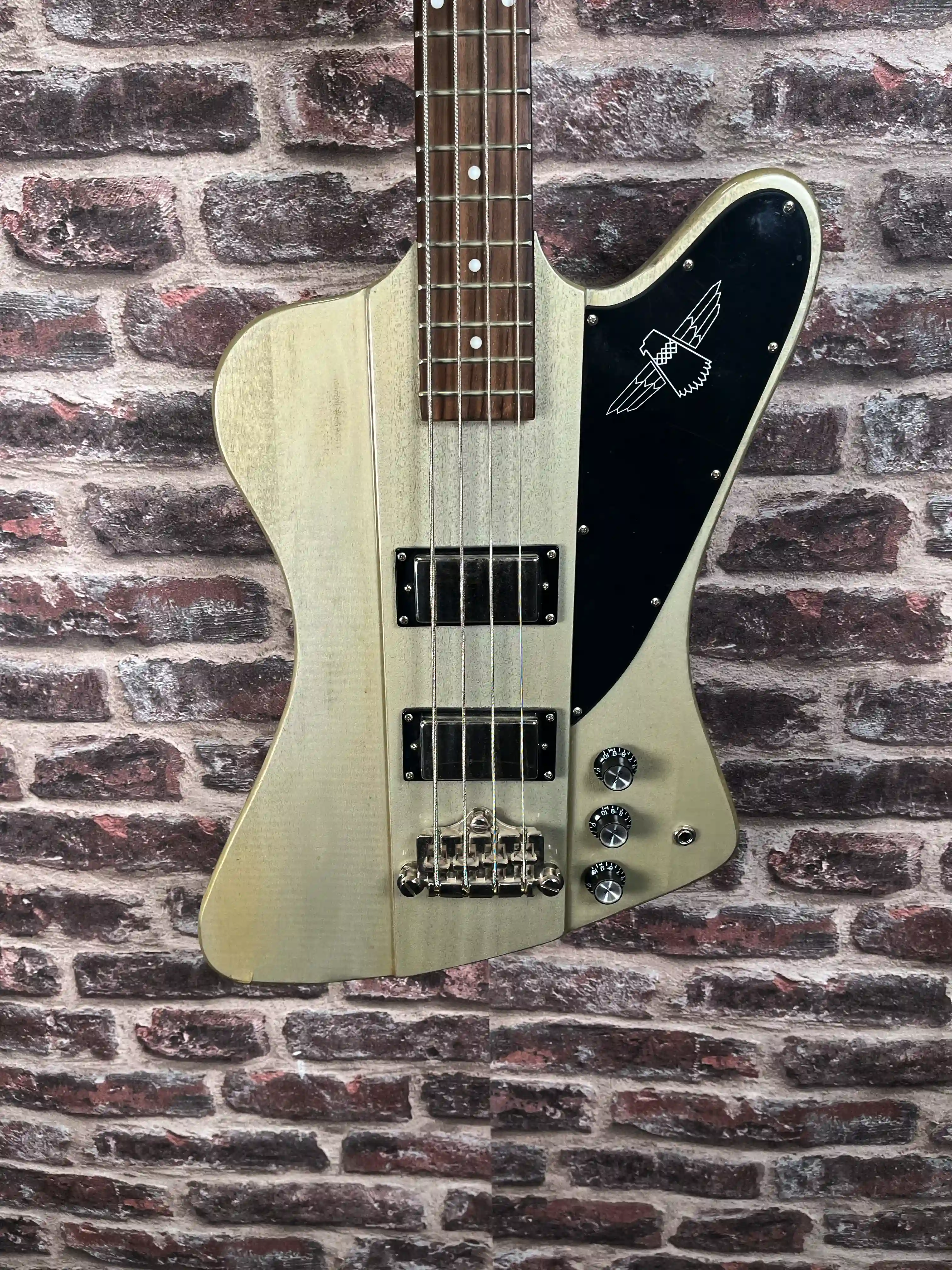 Epiphone Thunderbird-IV Custom Limited TV Silver OCCASION