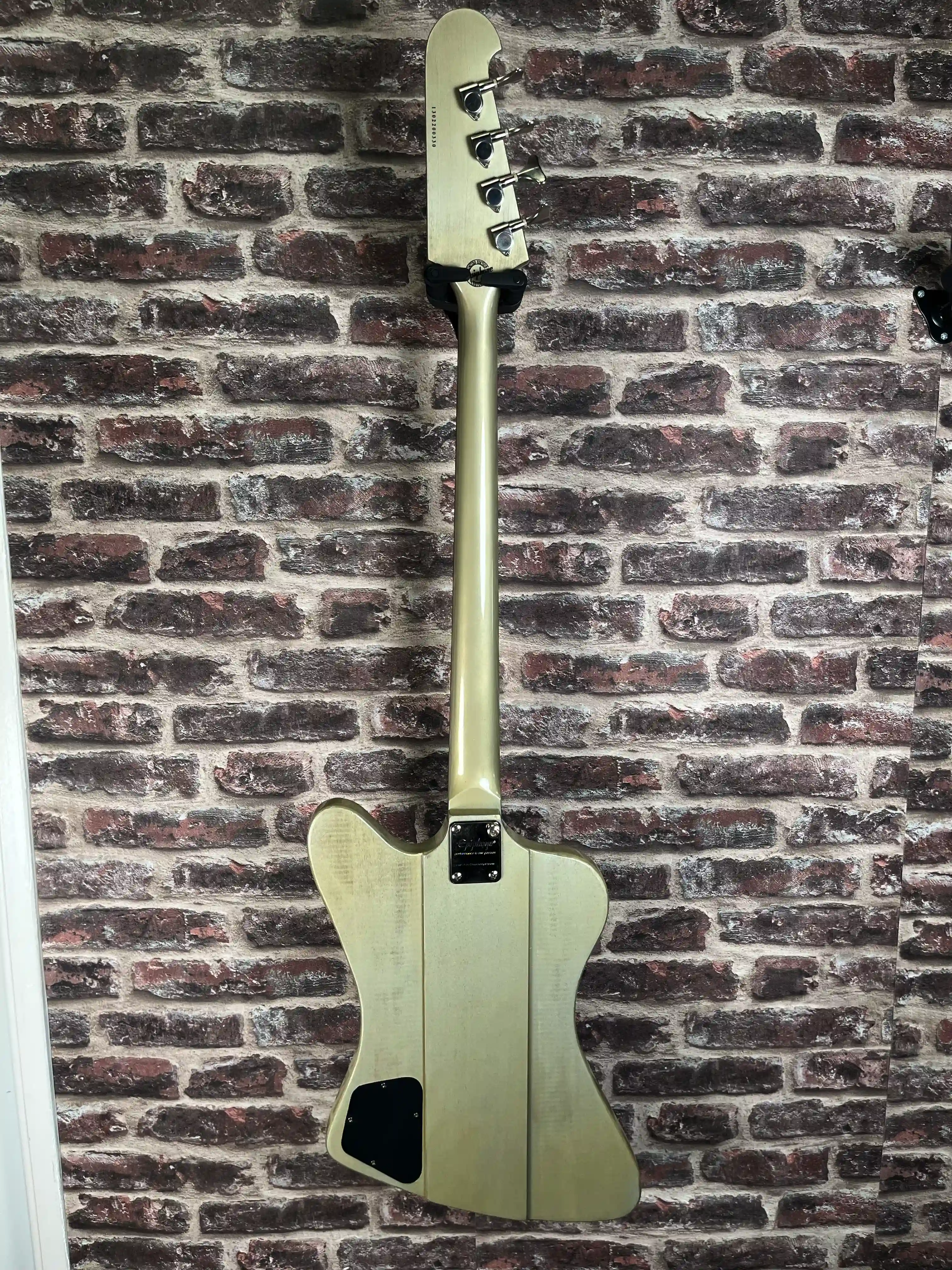 Epiphone Thunderbird-IV Custom Limited TV Silver OCCASION