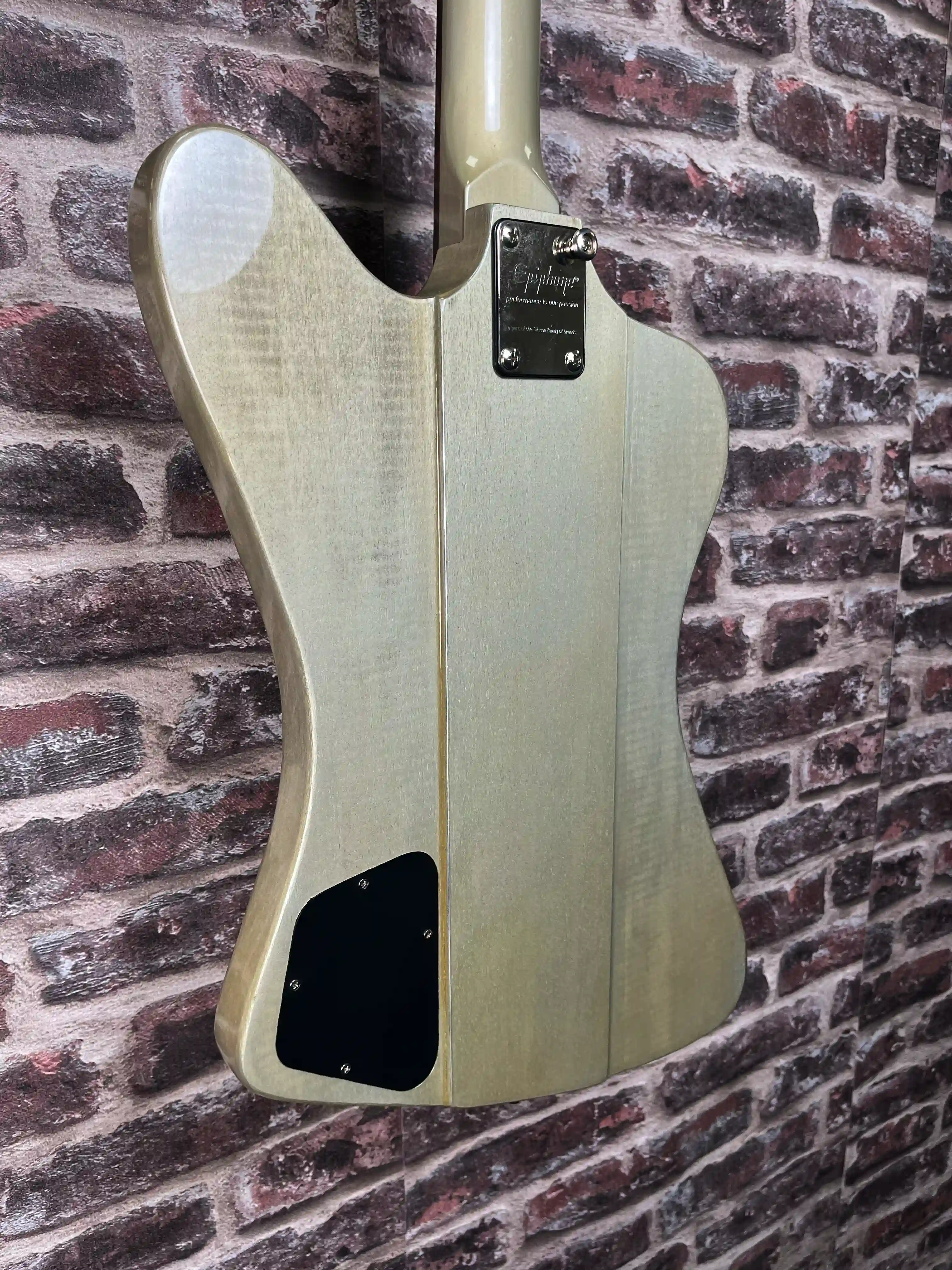 Epiphone Thunderbird-IV Custom Limited TV Silver OCCASION