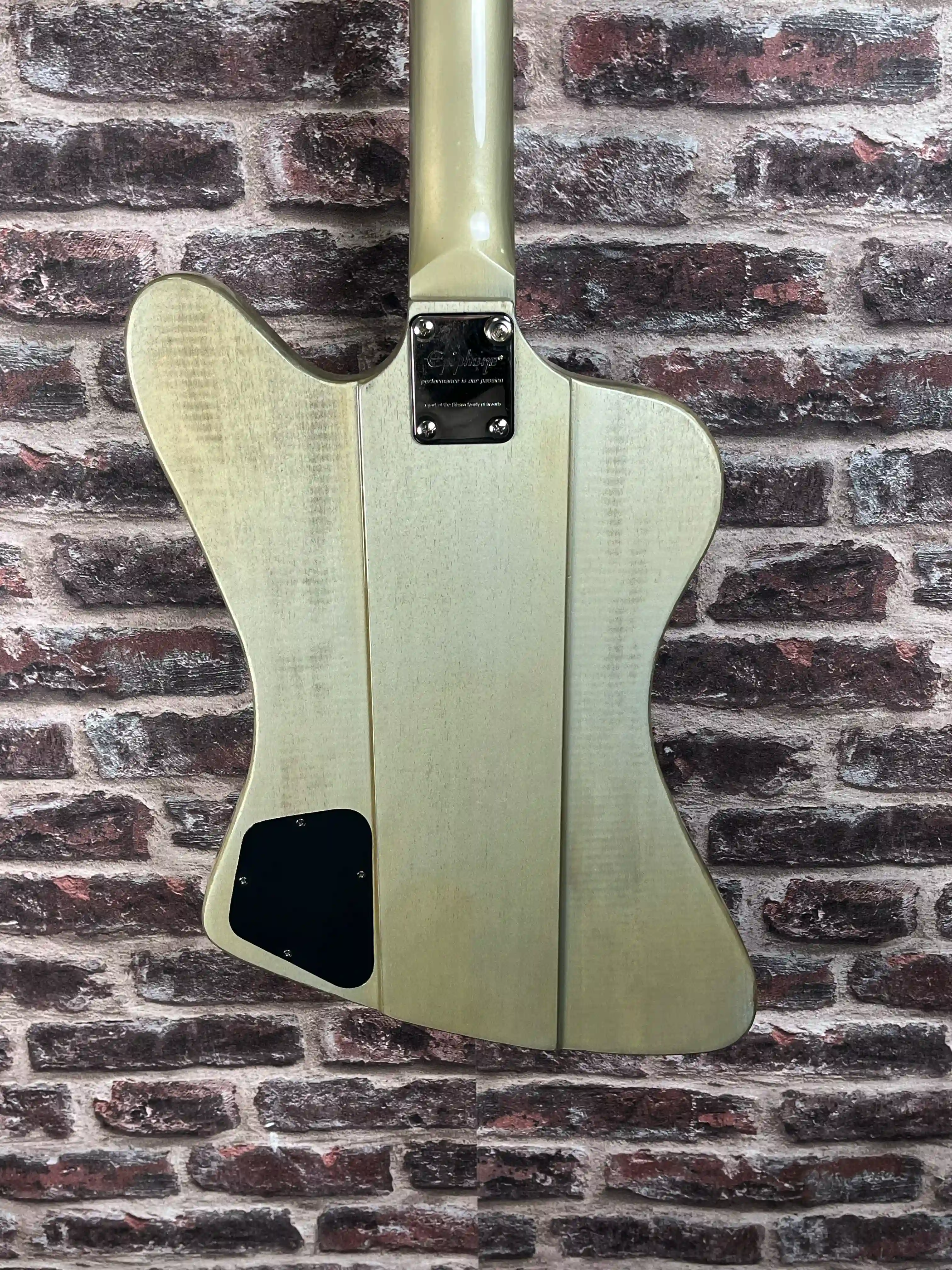 Epiphone Thunderbird-IV Custom Limited TV Silver OCCASION