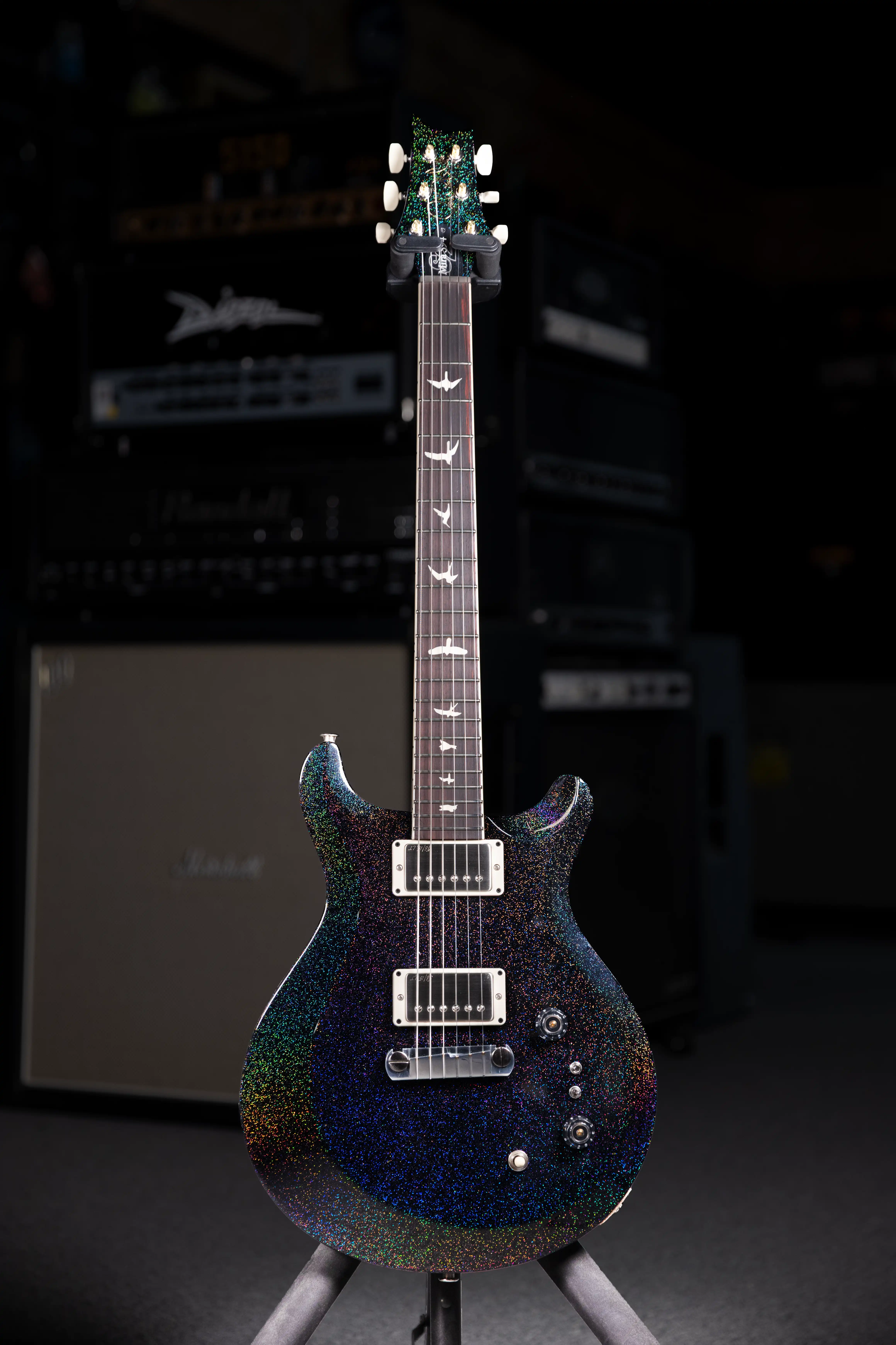 PRS S2 Mira 594 Black Rainbow Holoflake