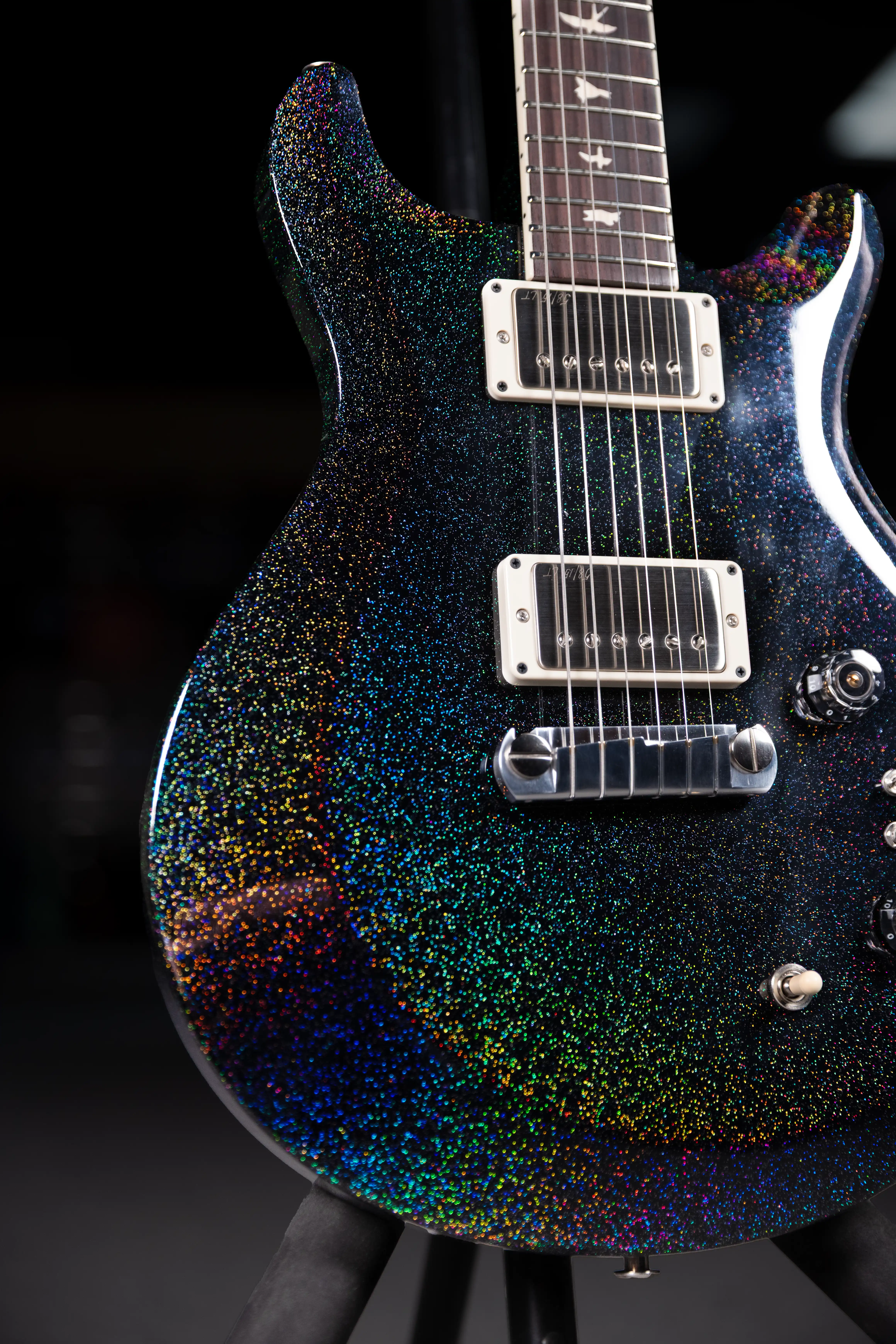 PRS S2 Mira 594 Black Rainbow Holoflake