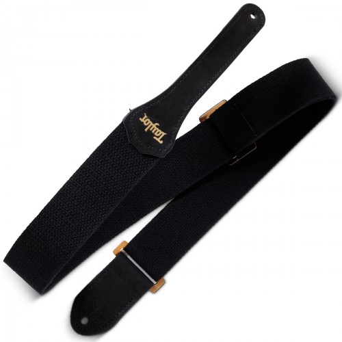 Sangle Taylor GS Mini en coton noir avec boucle ambre