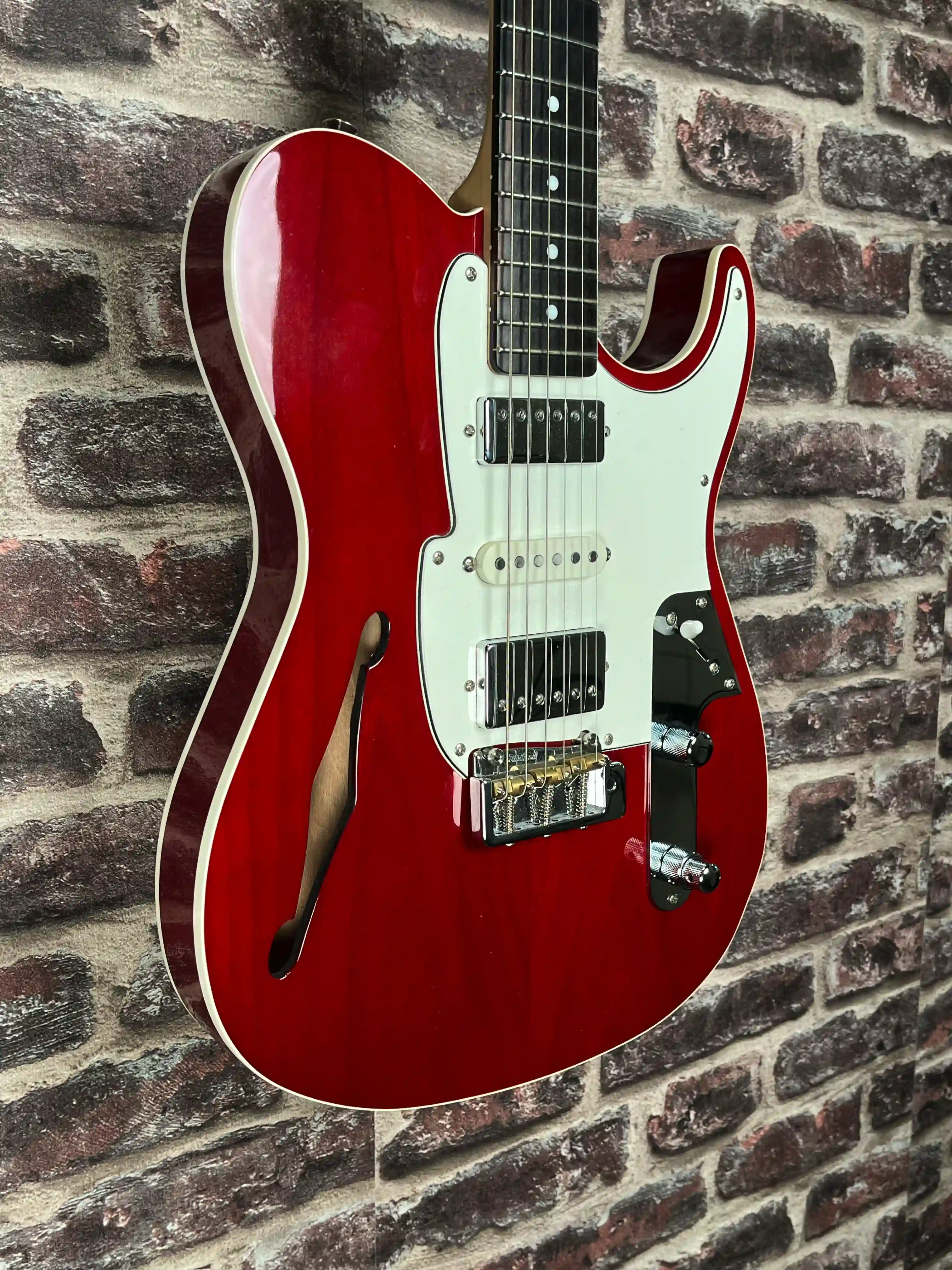 Fret-King Country Squire Semitone De Luxe Thru Red OCCASION
