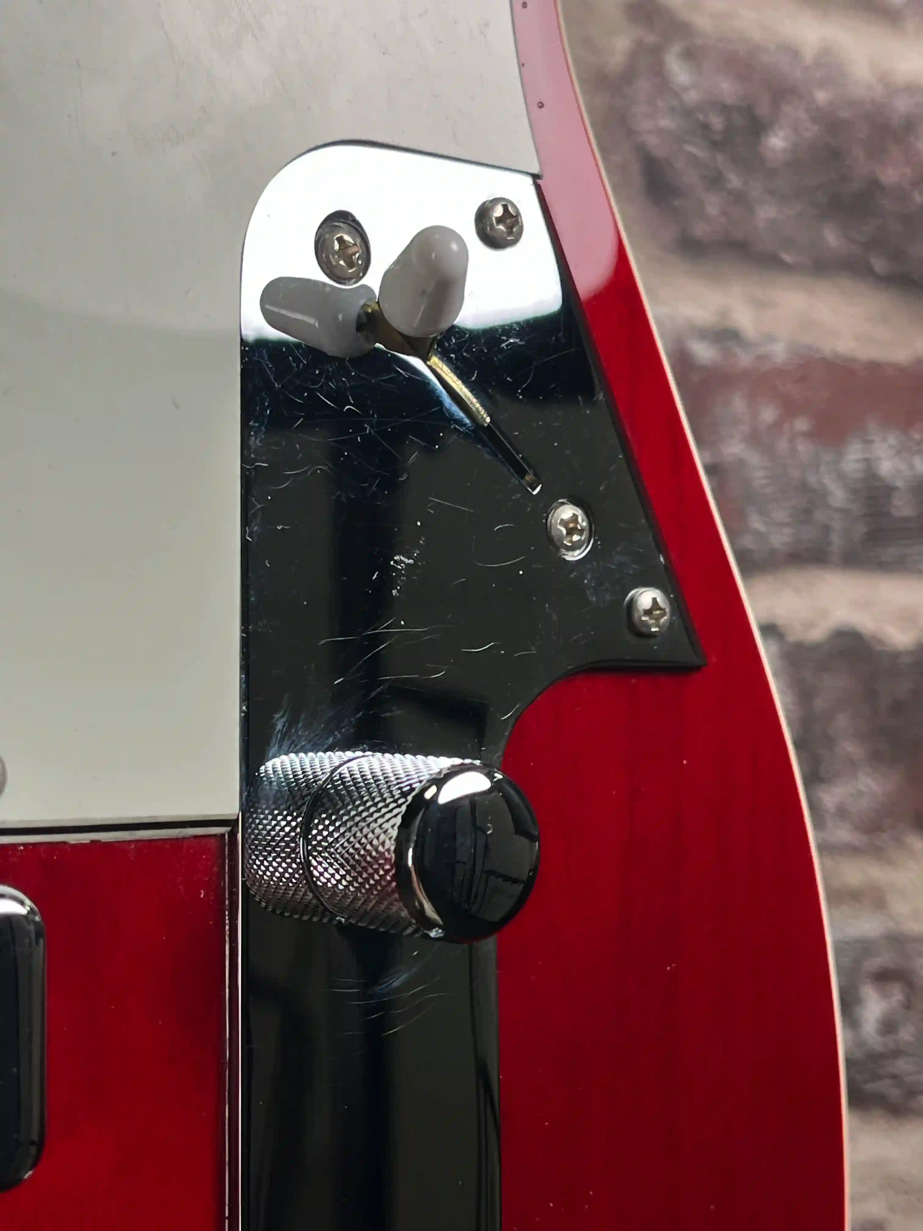 Fret-King Country Squire Semitone De Luxe Thru Red OCCASION