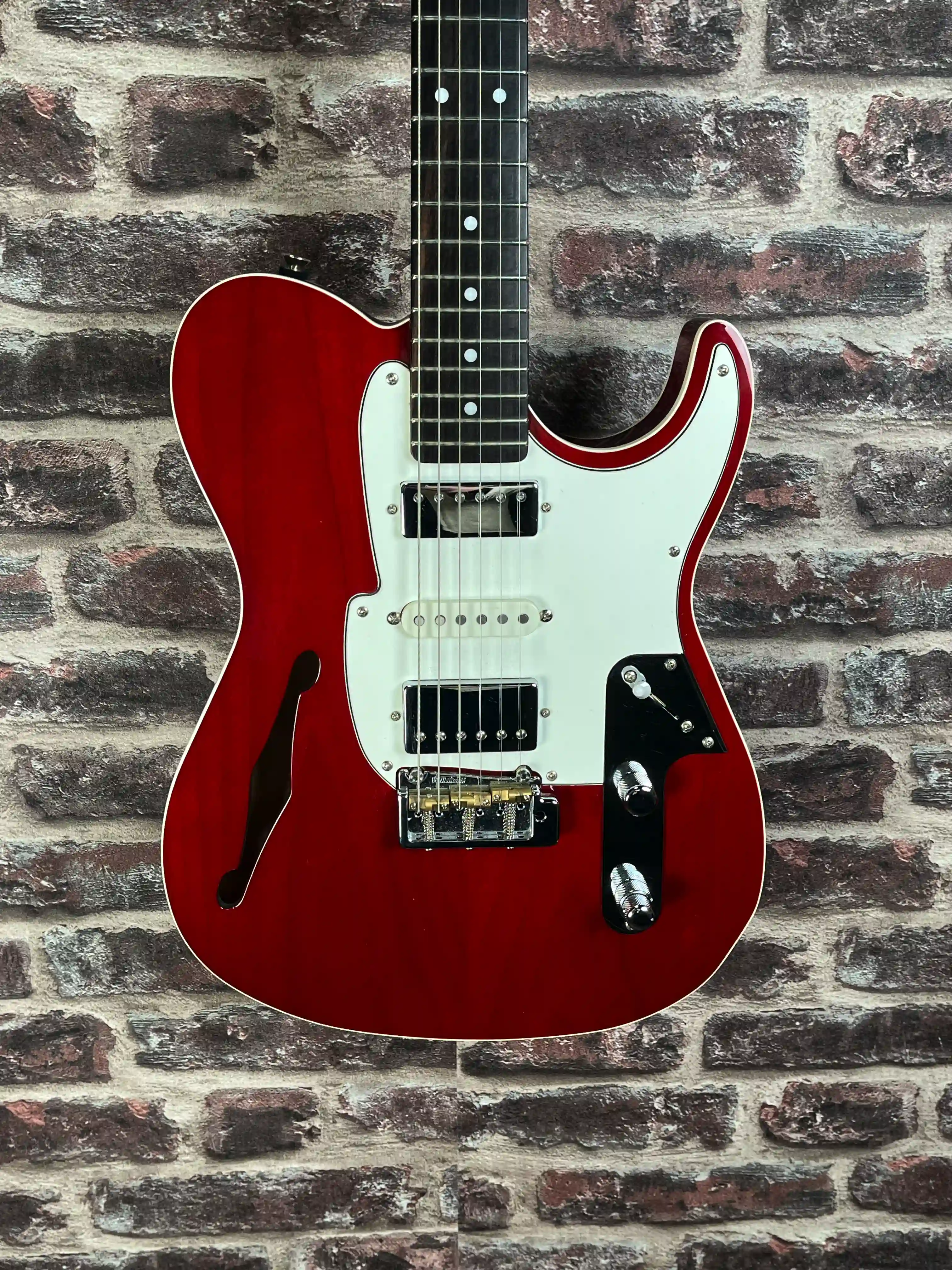 Fret-King Country Squire Semitone De Luxe Thru Red OCCASION