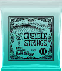 Ernie Ball noir Ukulele