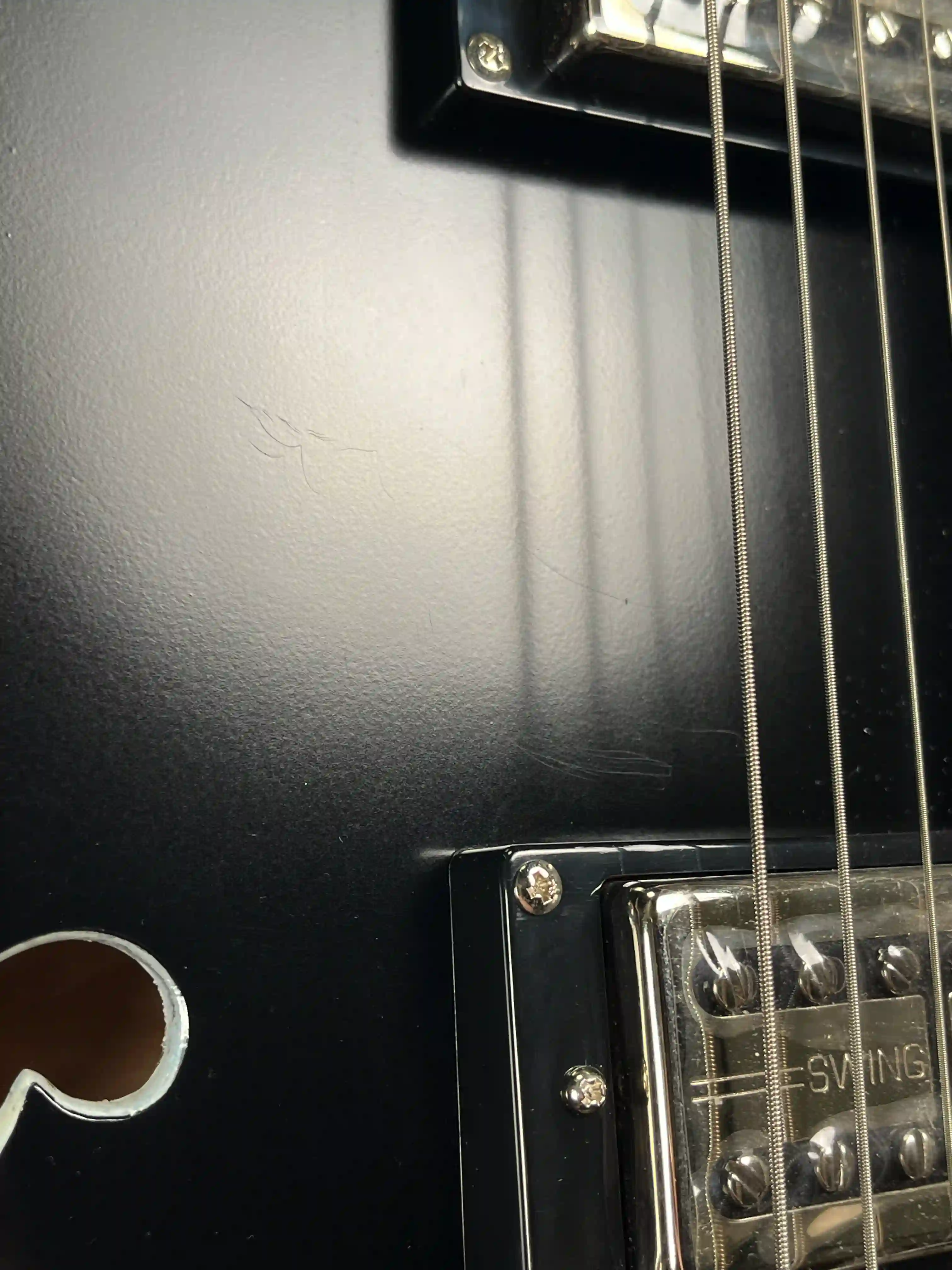 Epiphone Emperor Swingster Black Aged Gloss OCCASION