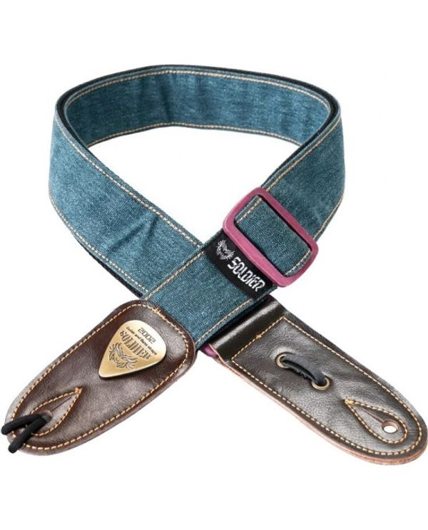 Sangle Premium Jean Tissé Bleu Indigo