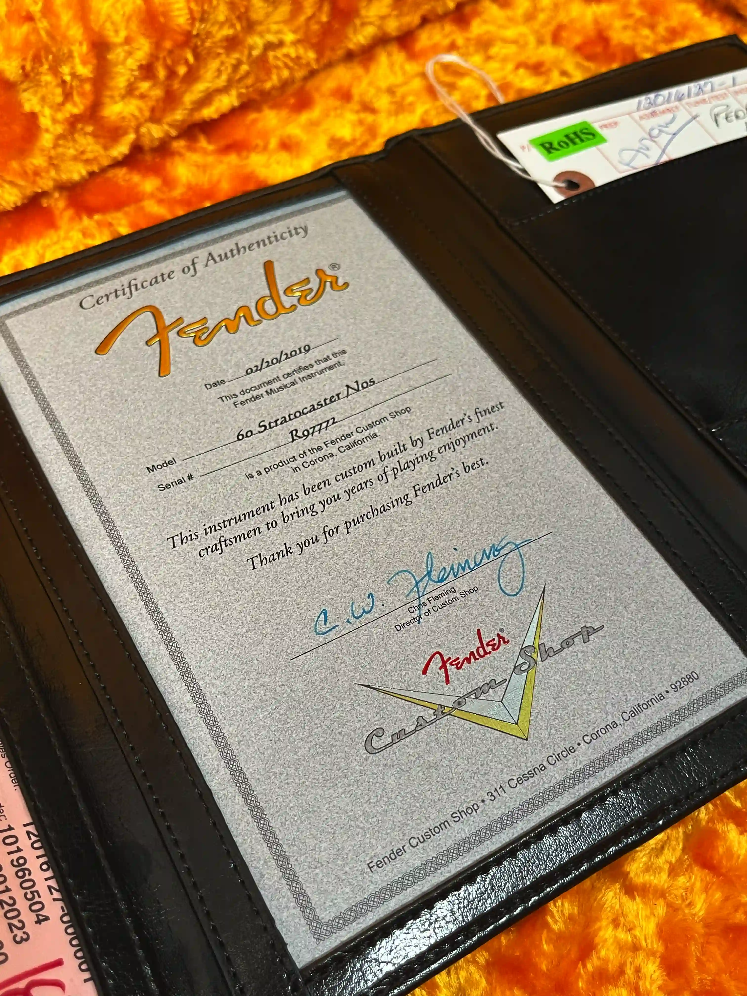 Fender Custom Shop ’60 Stratocaster NOS OCCASION