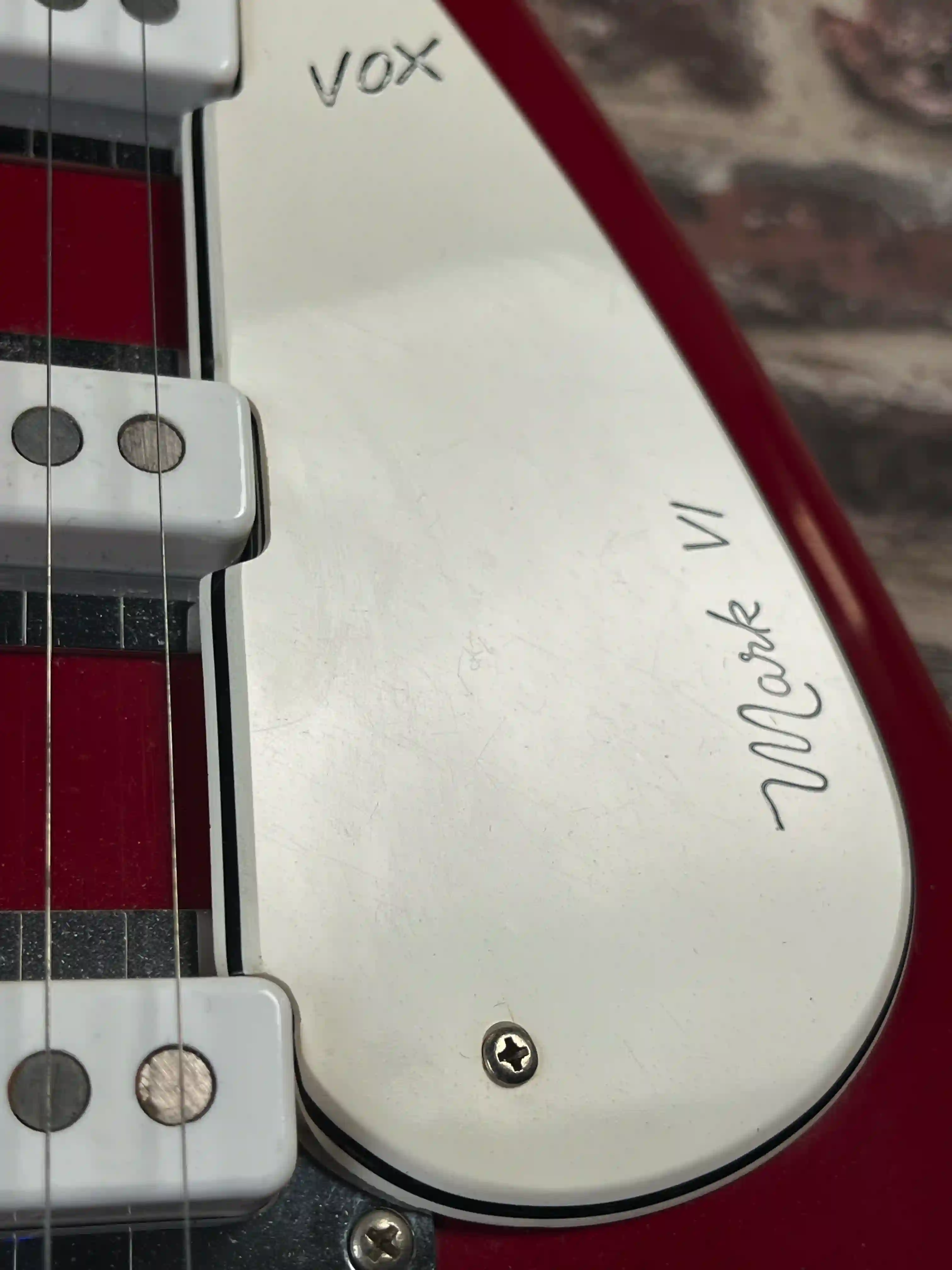 Vox Mark VI Teardrop 1966 Cherry Red OCCASION