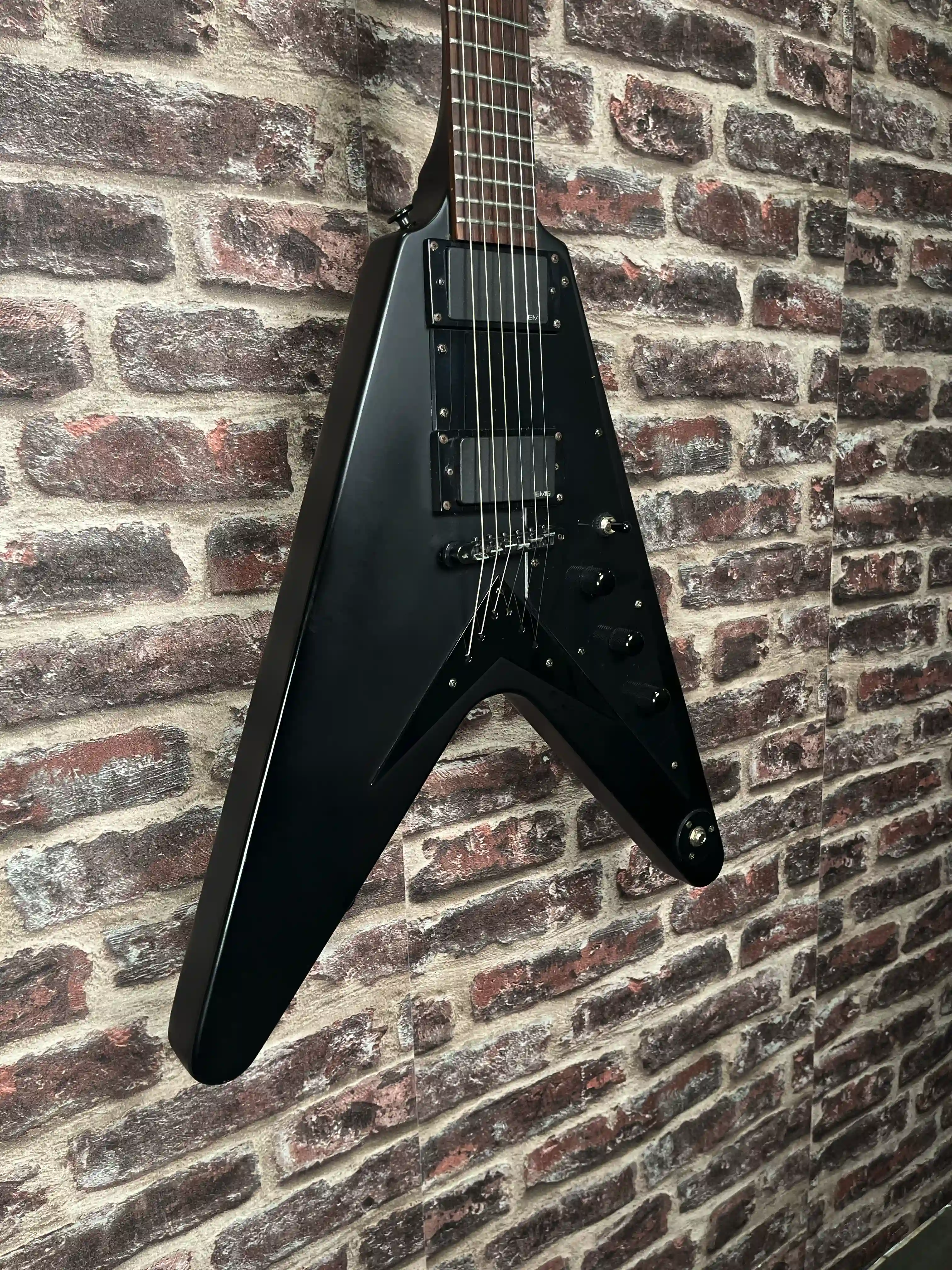 Epiphone Reissue Goth ’58 Flying V with EMG Pickups OCCASION