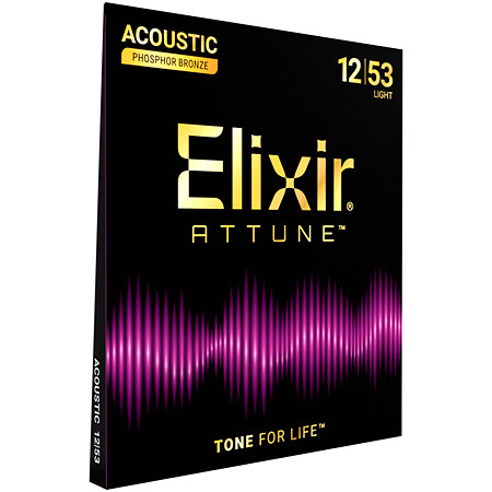 Elixir Attune Phosphor Bronze Light 12‑53