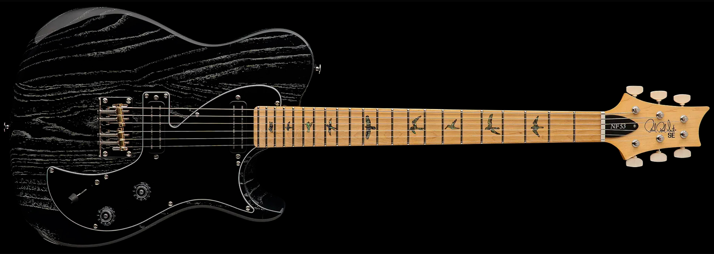 PRS SE NF 53 Black Doghair