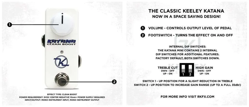 Keeley Katana Mini (Clean Booster)