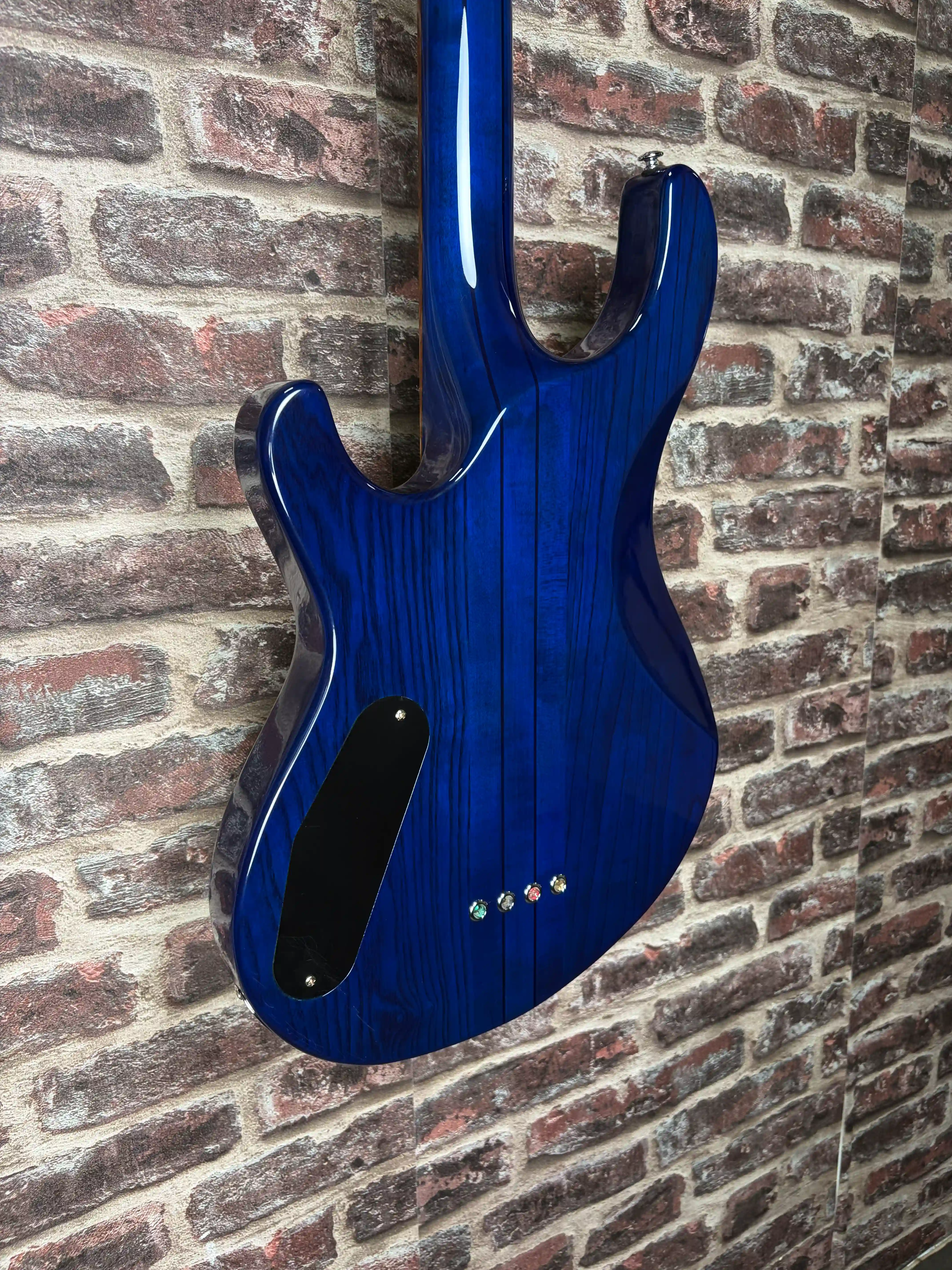 PRS SE Kingfisher Bass Faded Blue Wrap Around Burst OCCASION