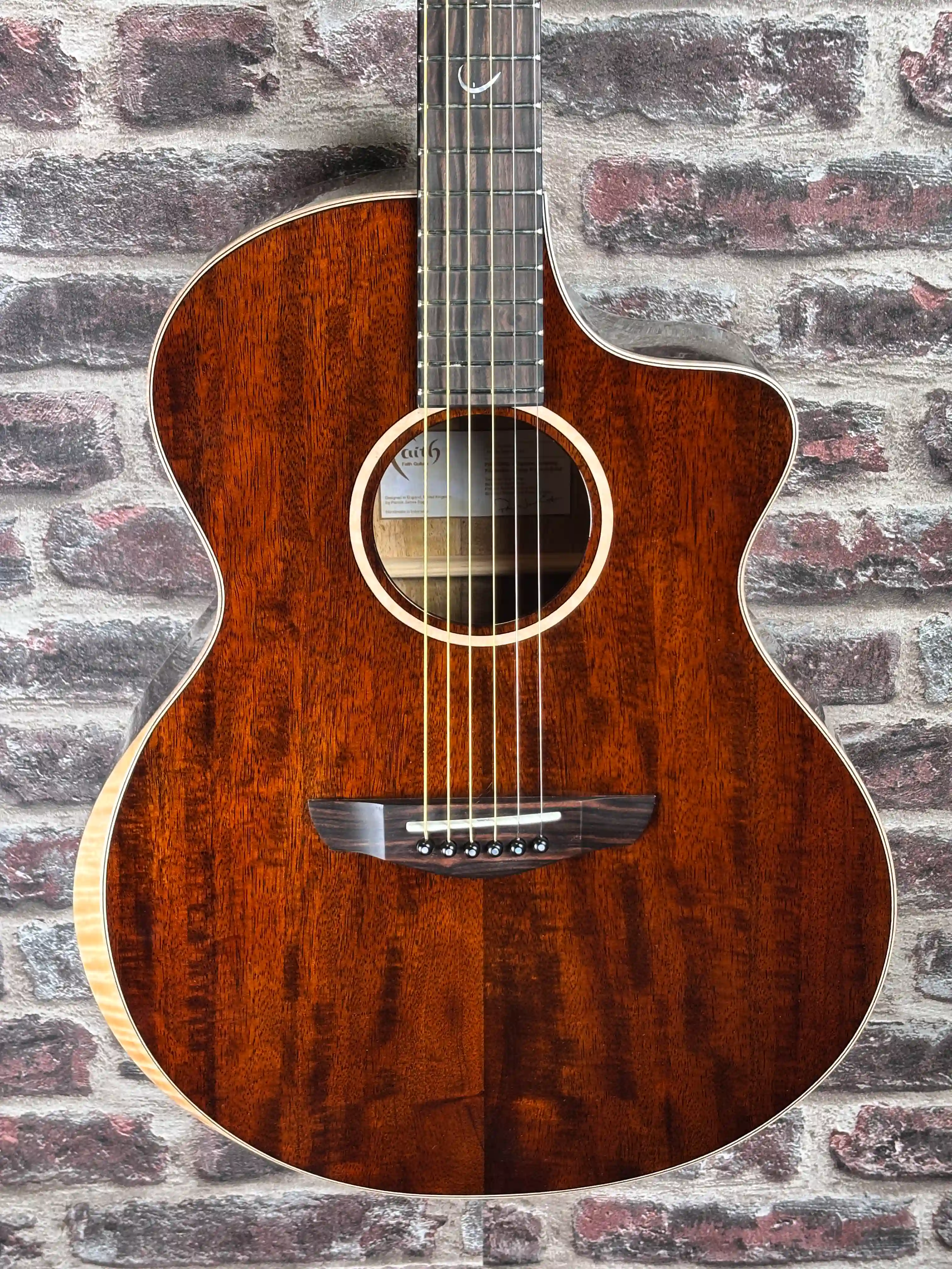 Faith FX Neptune Cutaway Dark Natural Gold