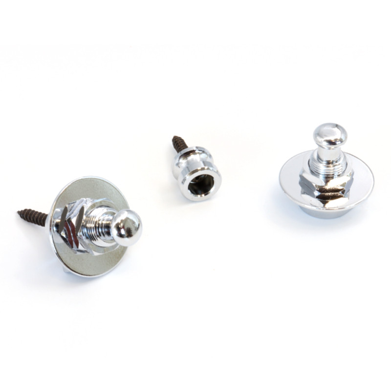 Fred's Guitar Parts Strap Locks Standard Chrome (2 pièces)