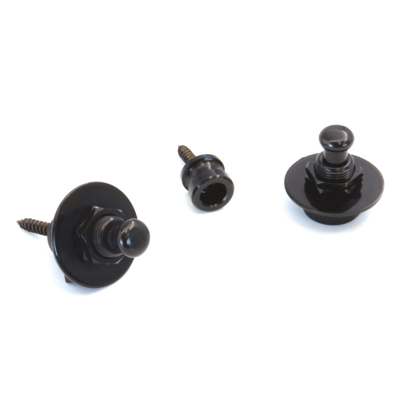 Fred's Guitar Parts Strap Locks Standard Noir (2 pièces)