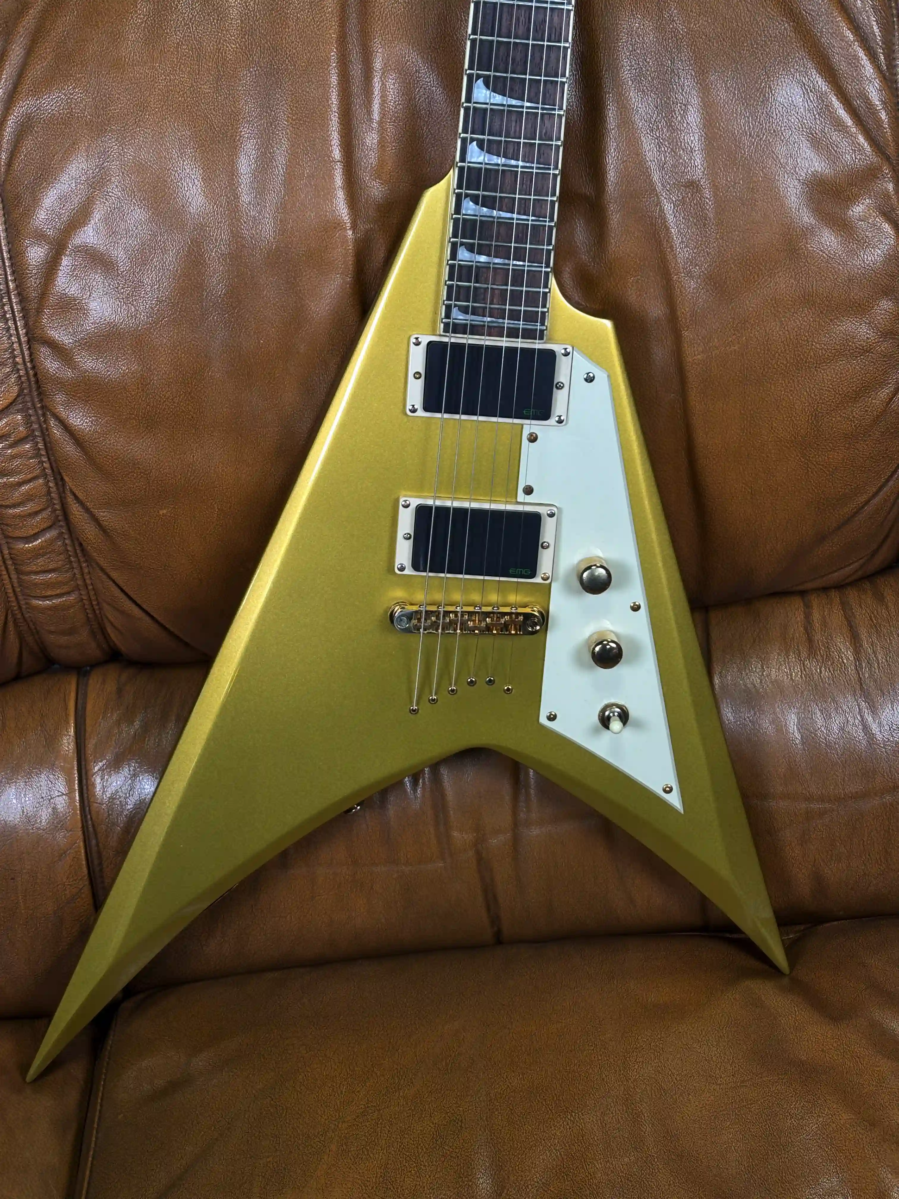 LTD KH‑V Metallic Gold Kirk Hammett signature OCCASION