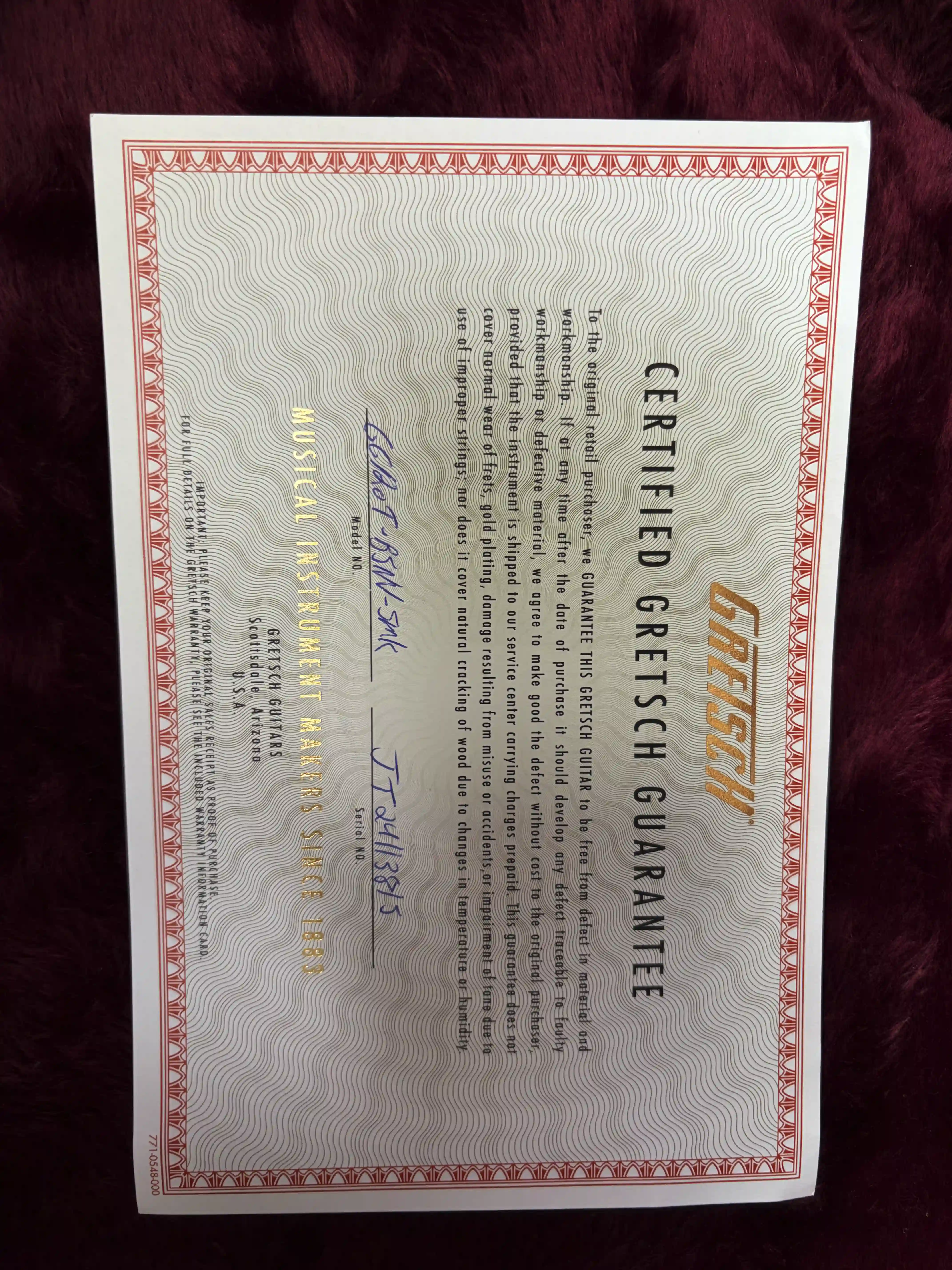 Gretsch G6120T BSSMK Brian Setzer Signature OCCASION