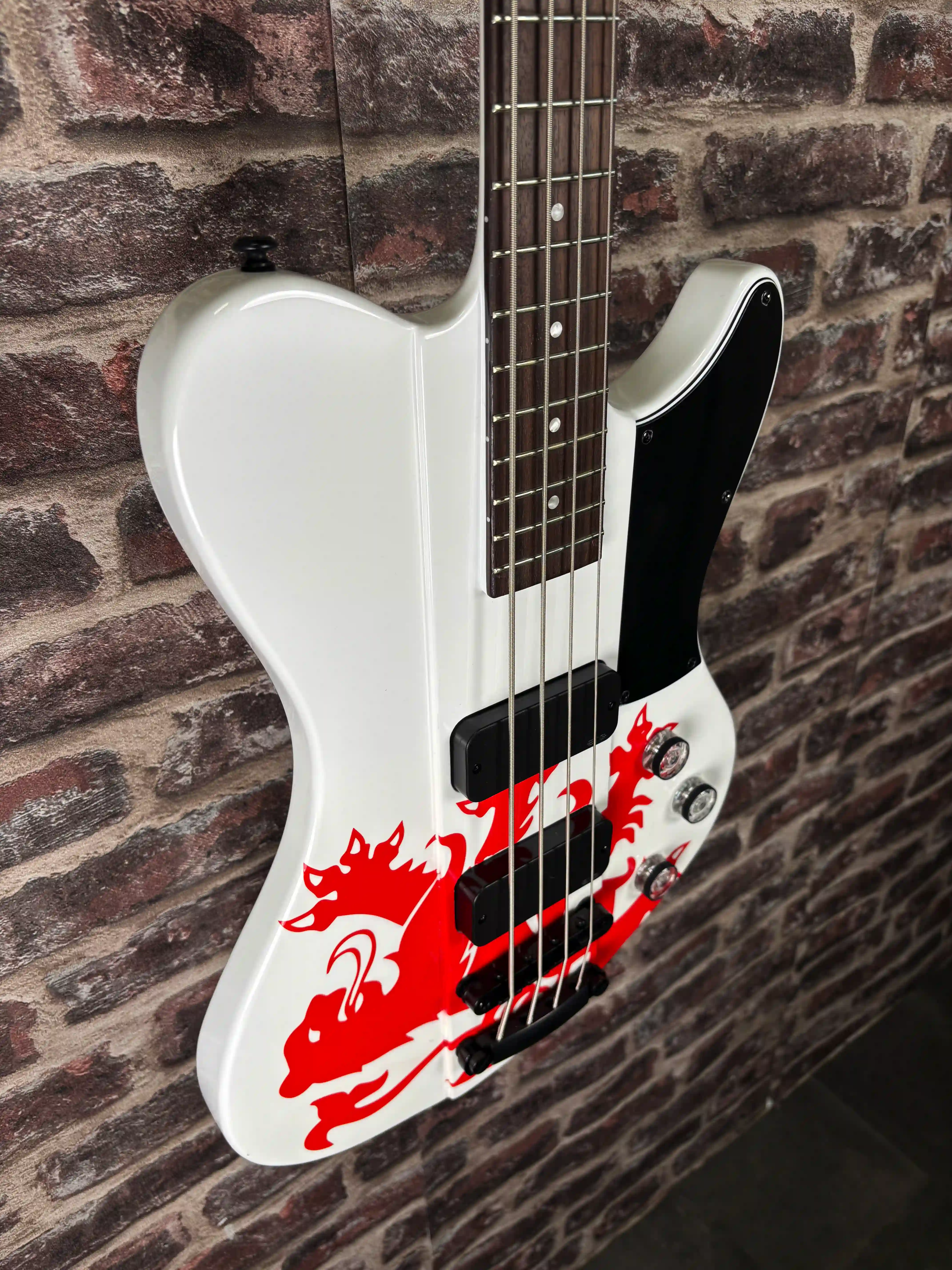Schecter Simon Gallup Ultra Spitfire Gloss White STOCK B