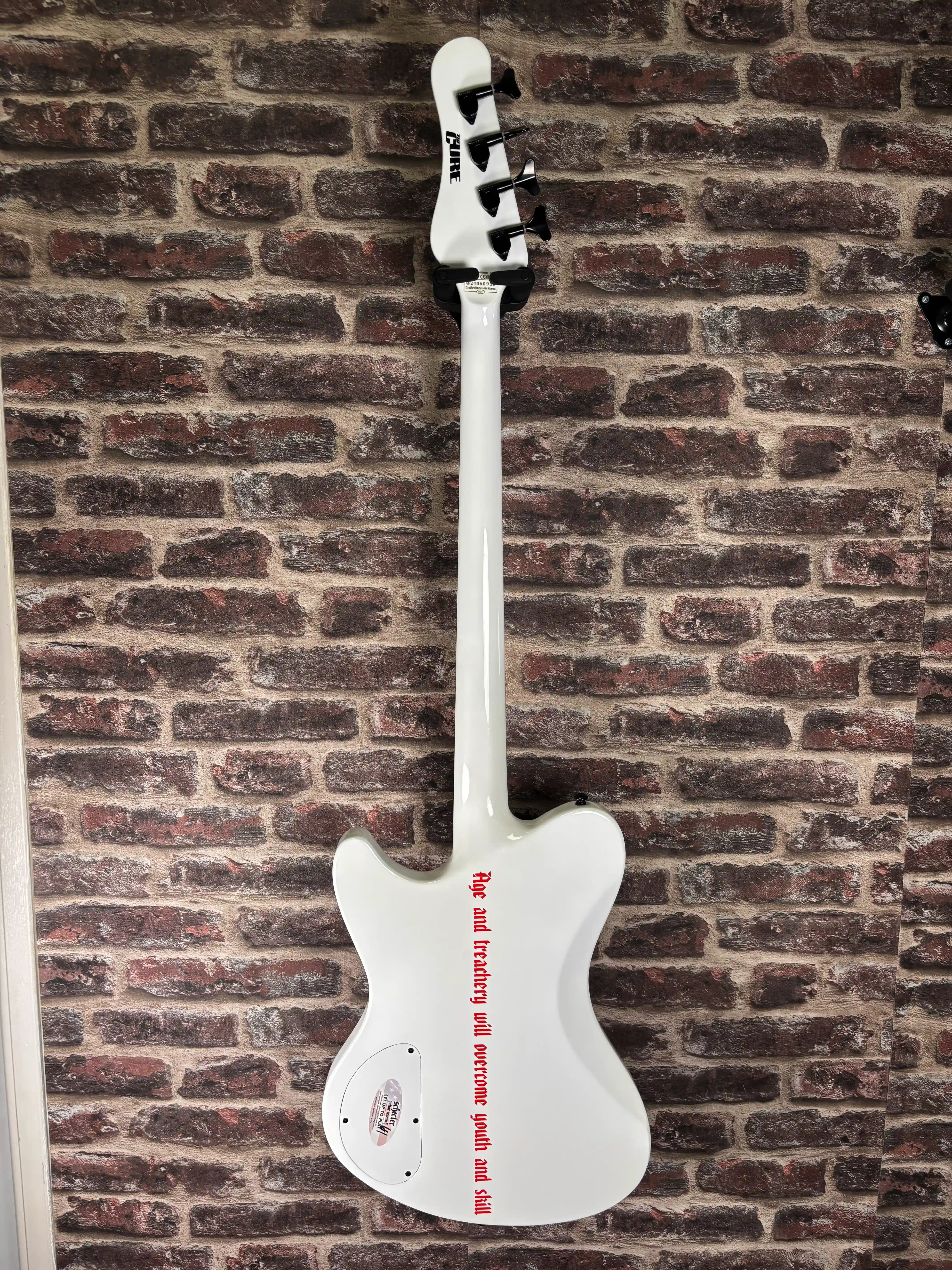 Schecter Simon Gallup Ultra Spitfire Gloss White STOCK B