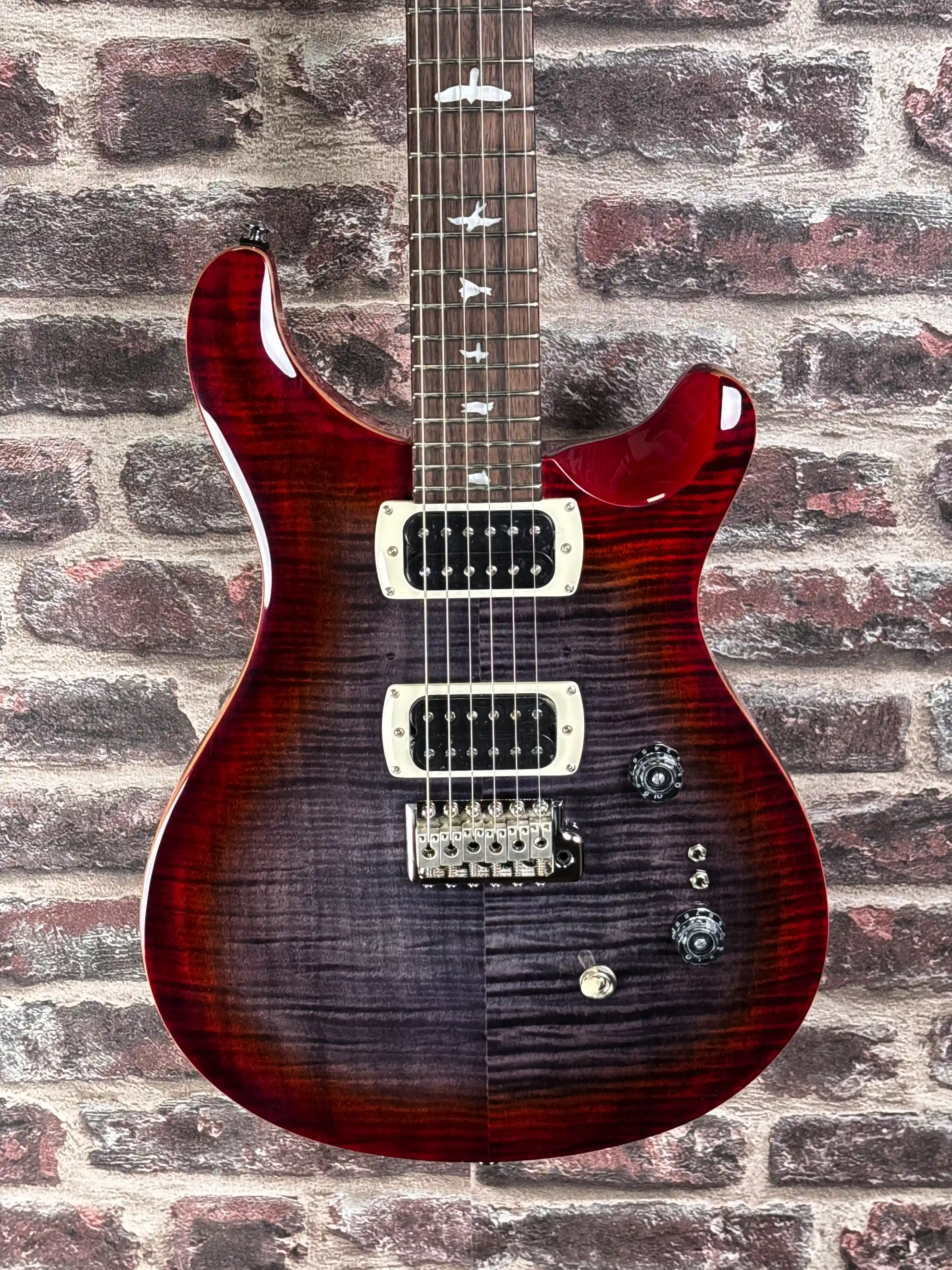PRS SE Custom 24‑08 Charcoal Cherry Burst