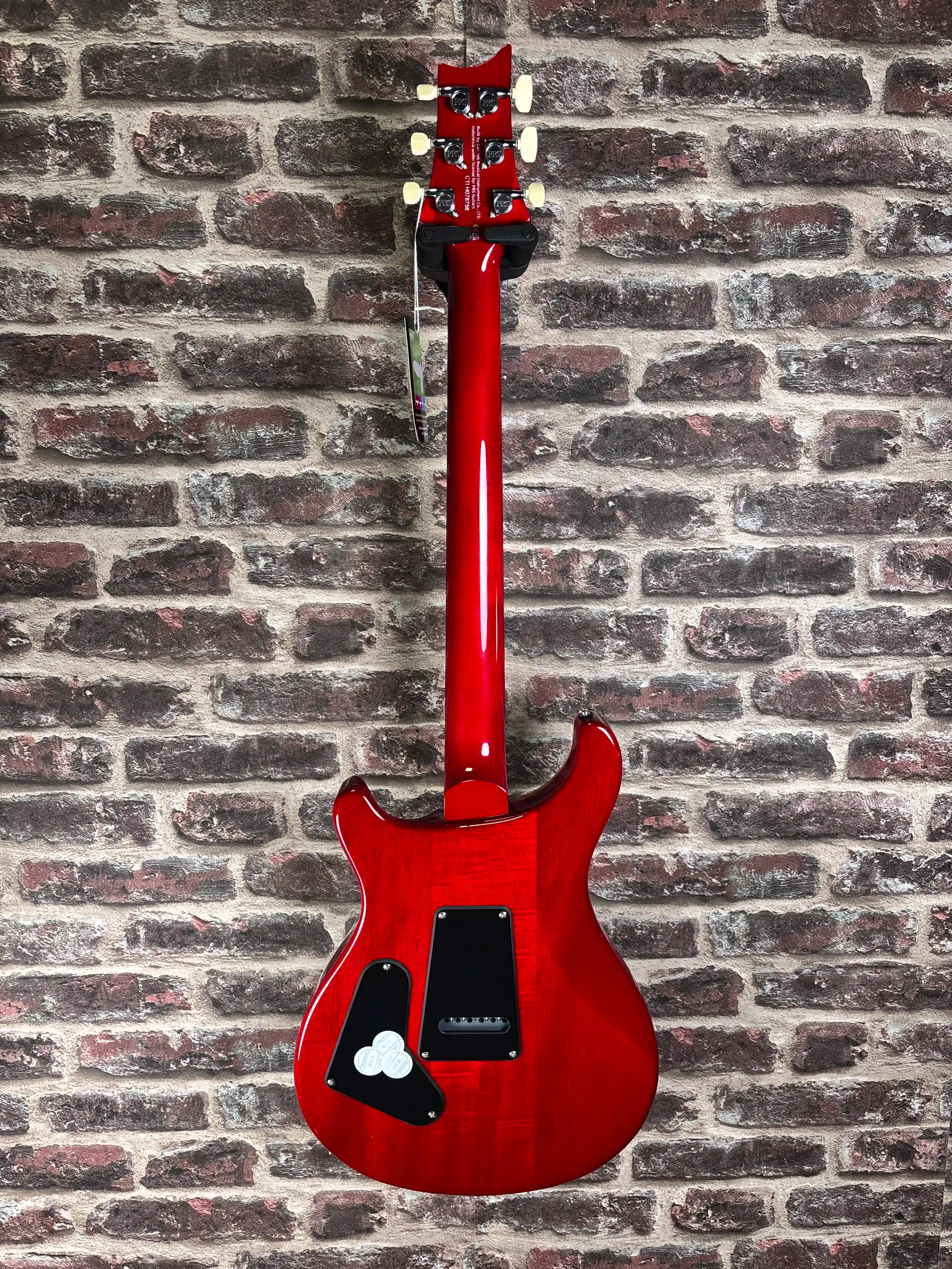 PRS SE Custom 24‑08 Charcoal Cherry Burst