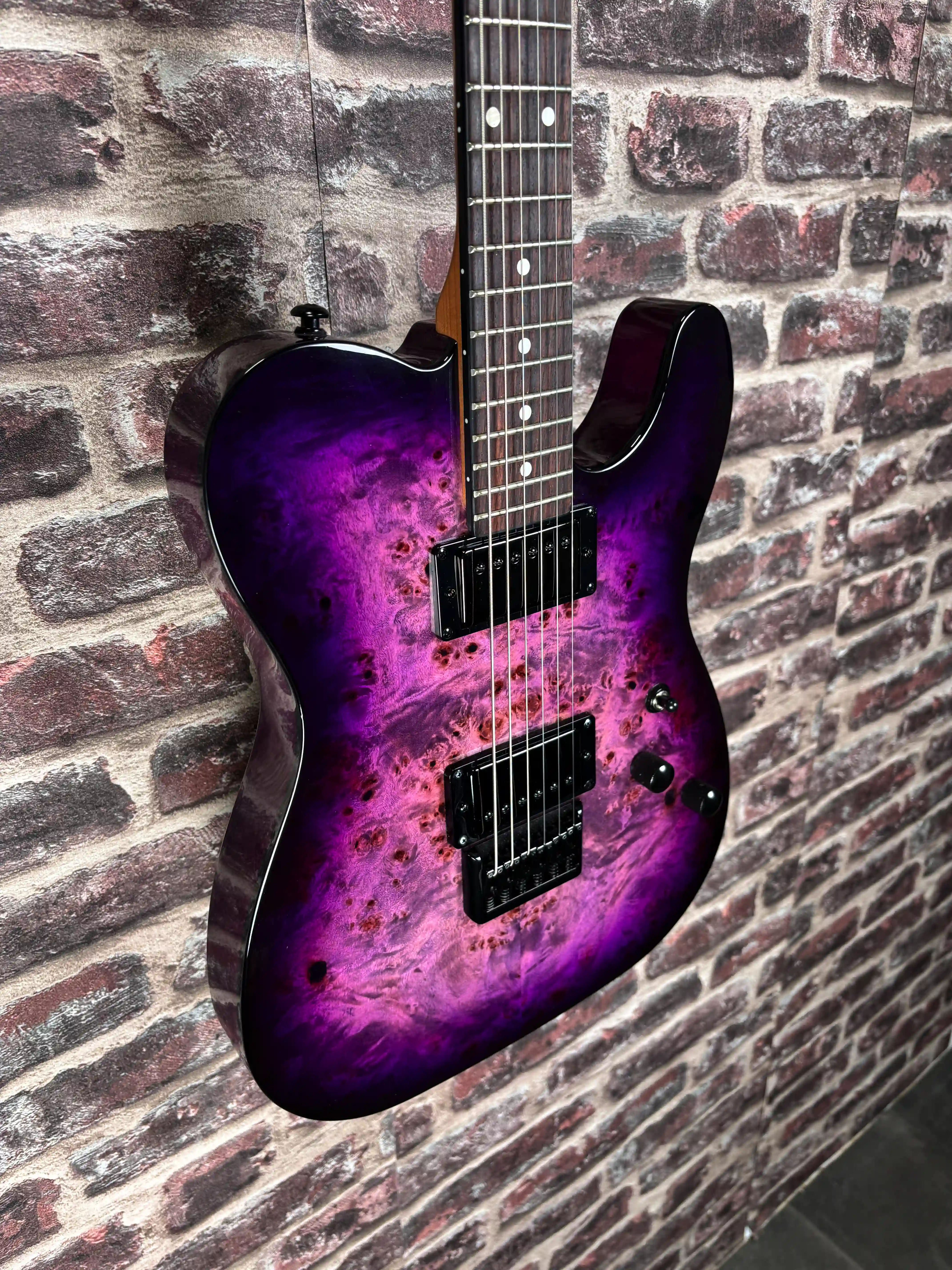 Schecter PT Standard Purple Burst Burl OCCASION