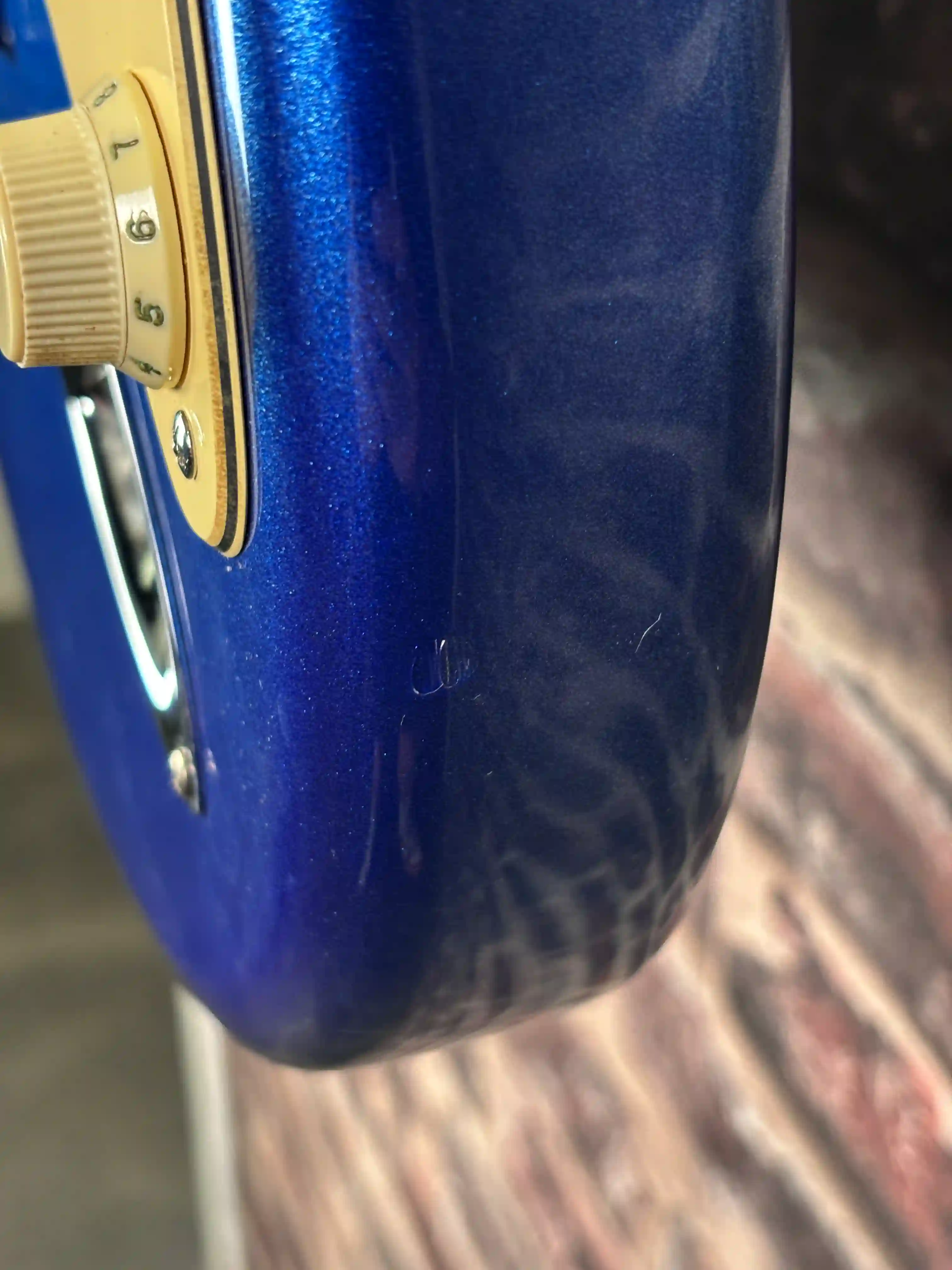 Fender American Ultra Stratocaster Cobra Blue Maple OCCASION