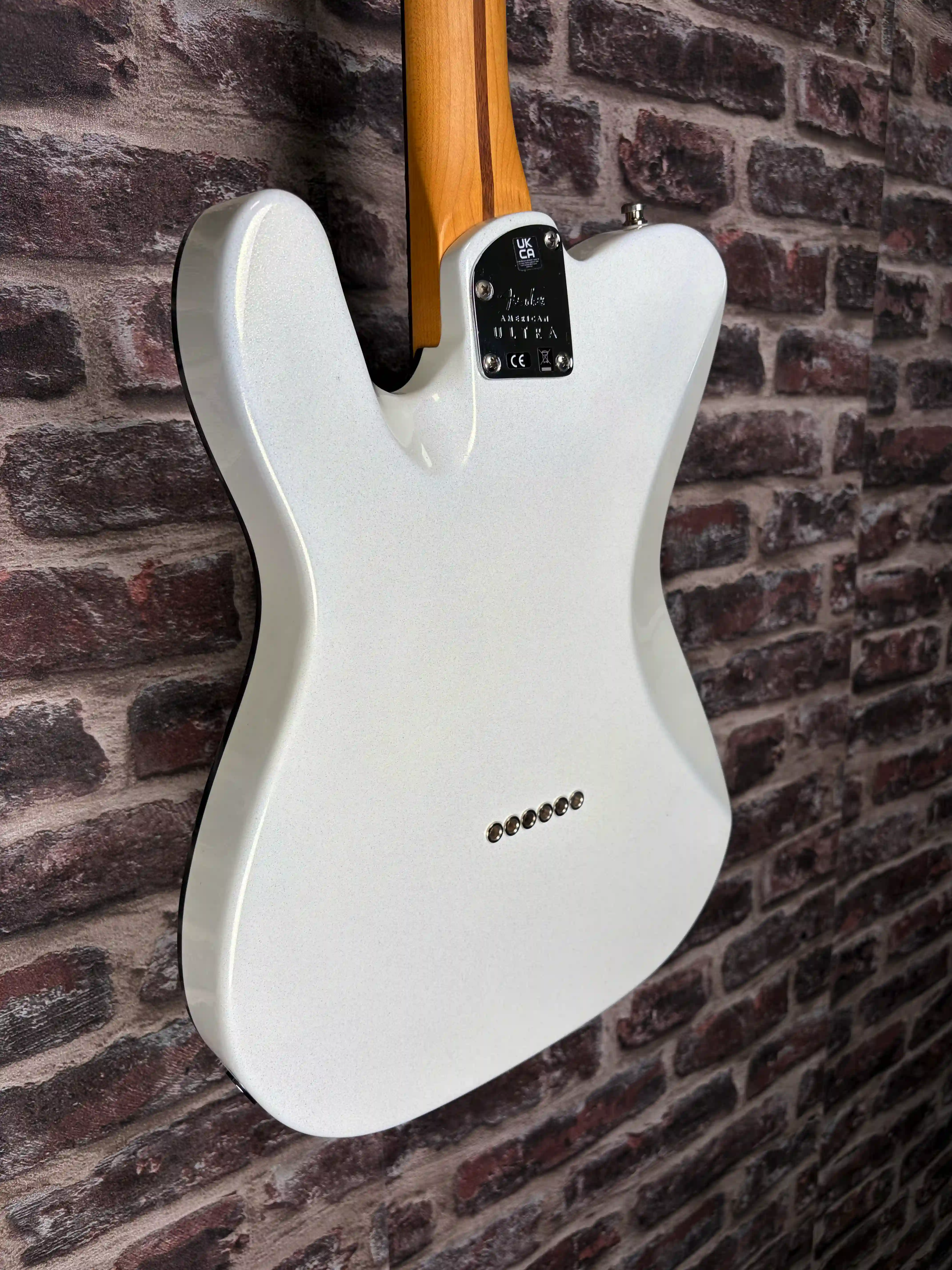 Fender American Ultra Telecaster RW FB Arctic Pearl OCCASION