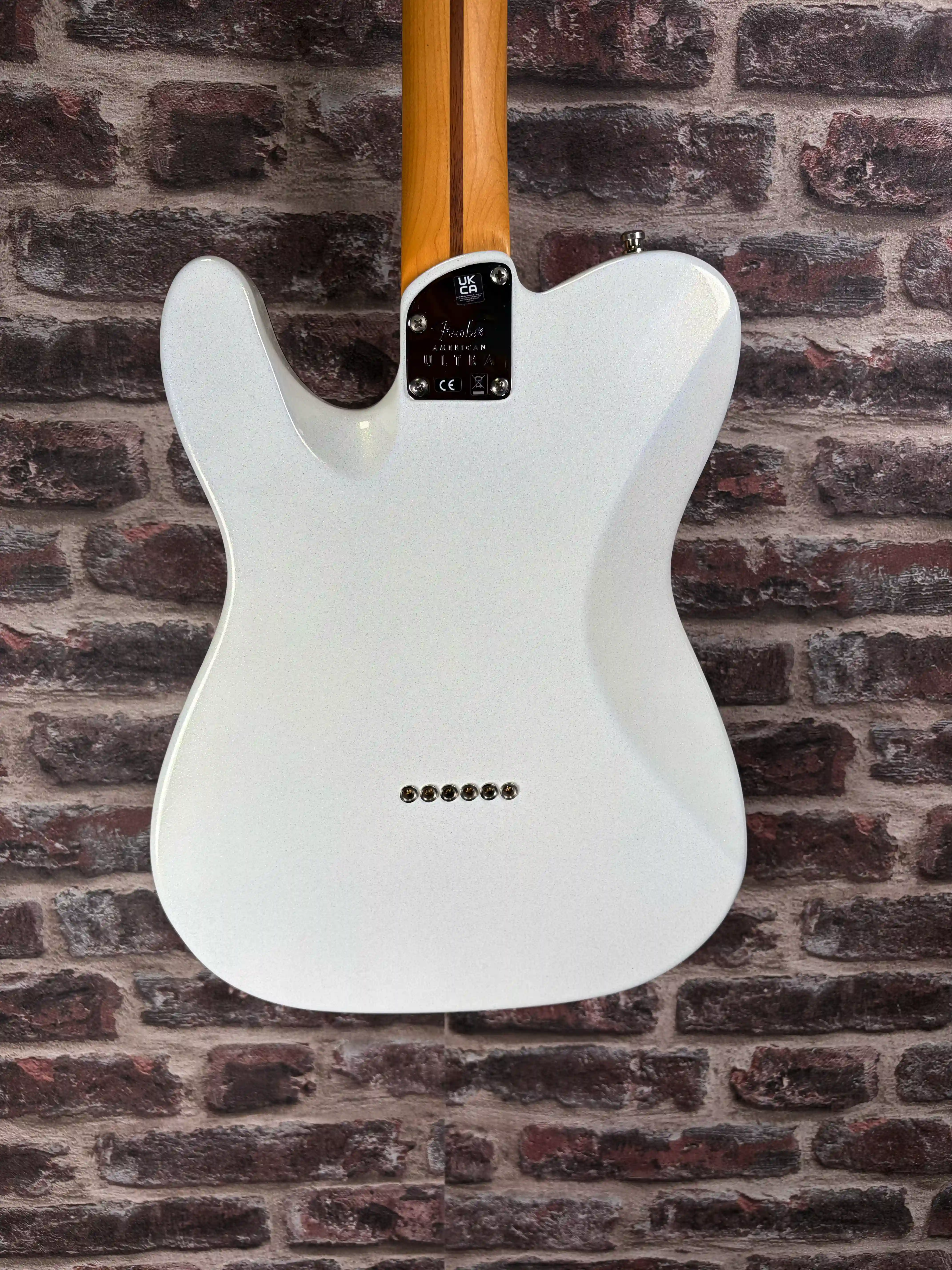Fender American Ultra Telecaster RW FB Arctic Pearl OCCASION