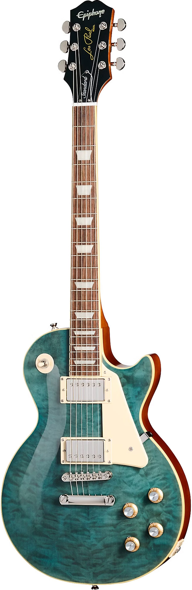 Epiphone Les Paul Standard 60s Quilt Top Translucent Blue édition limitée