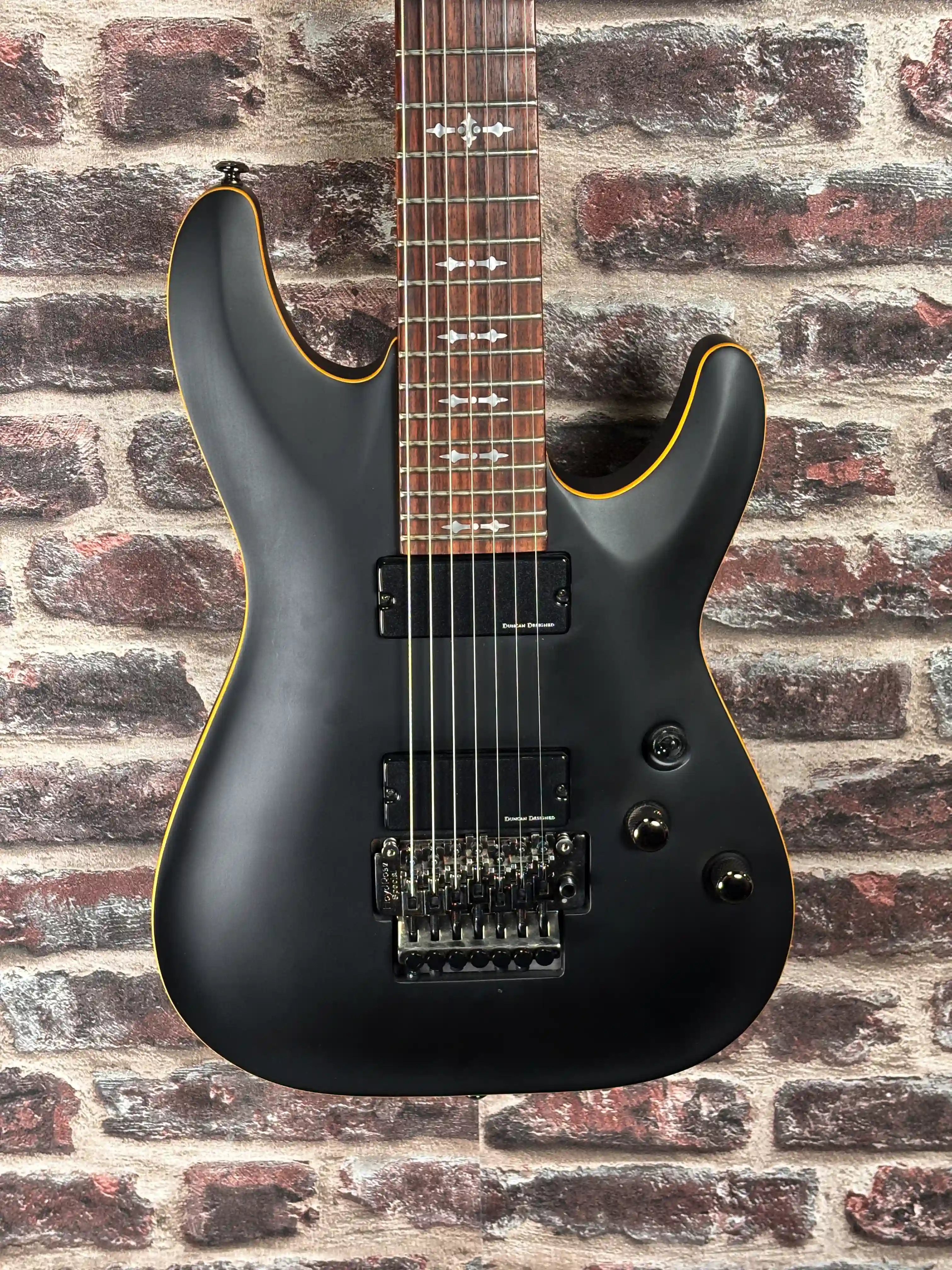 Schecter Demon‑7 FR Black Satin OCCASION