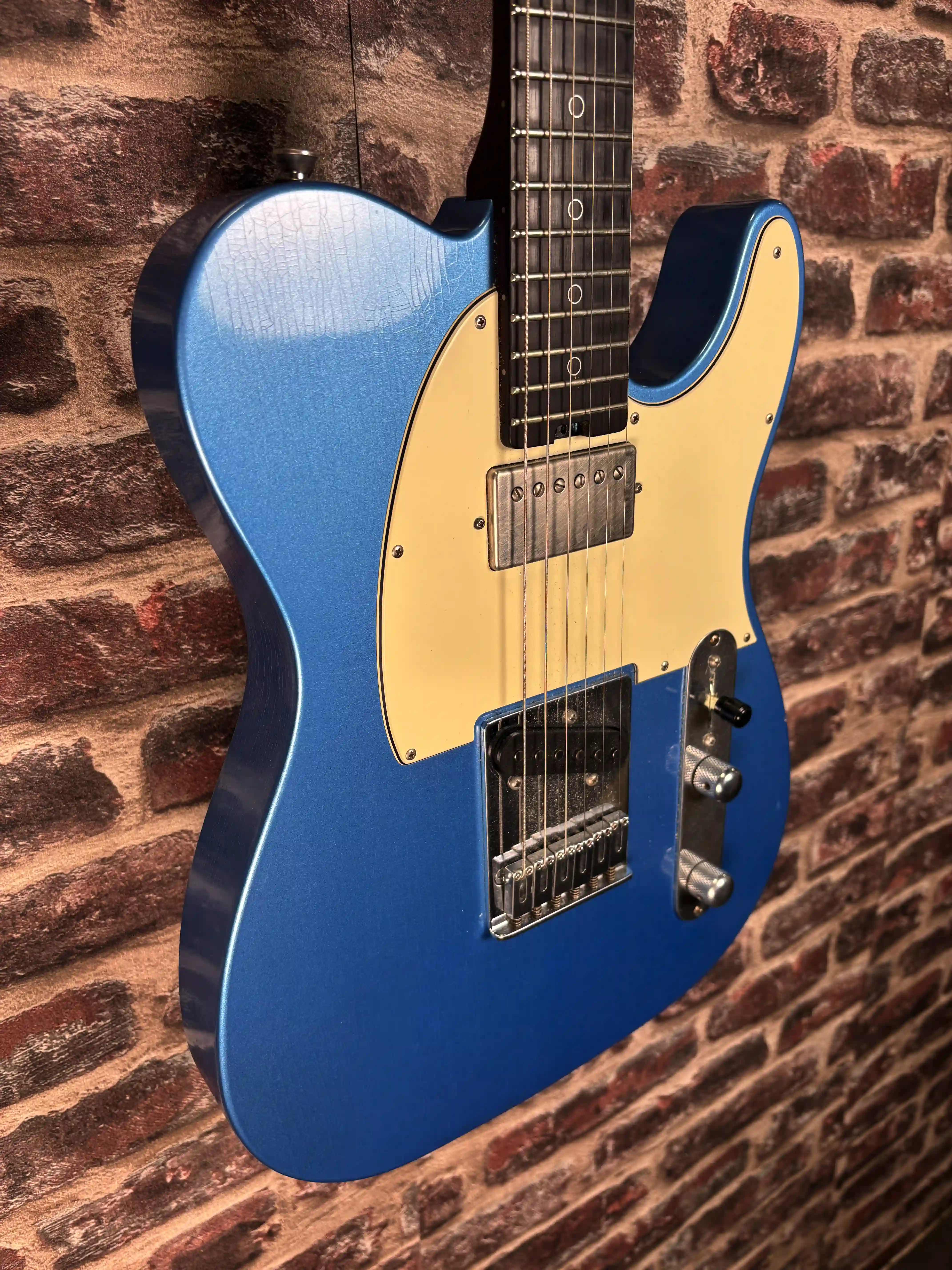 Schecter USA Custom Shop Nick Johnston PT Wembley Atomic Sapphire Aged Nitro OCCASION
