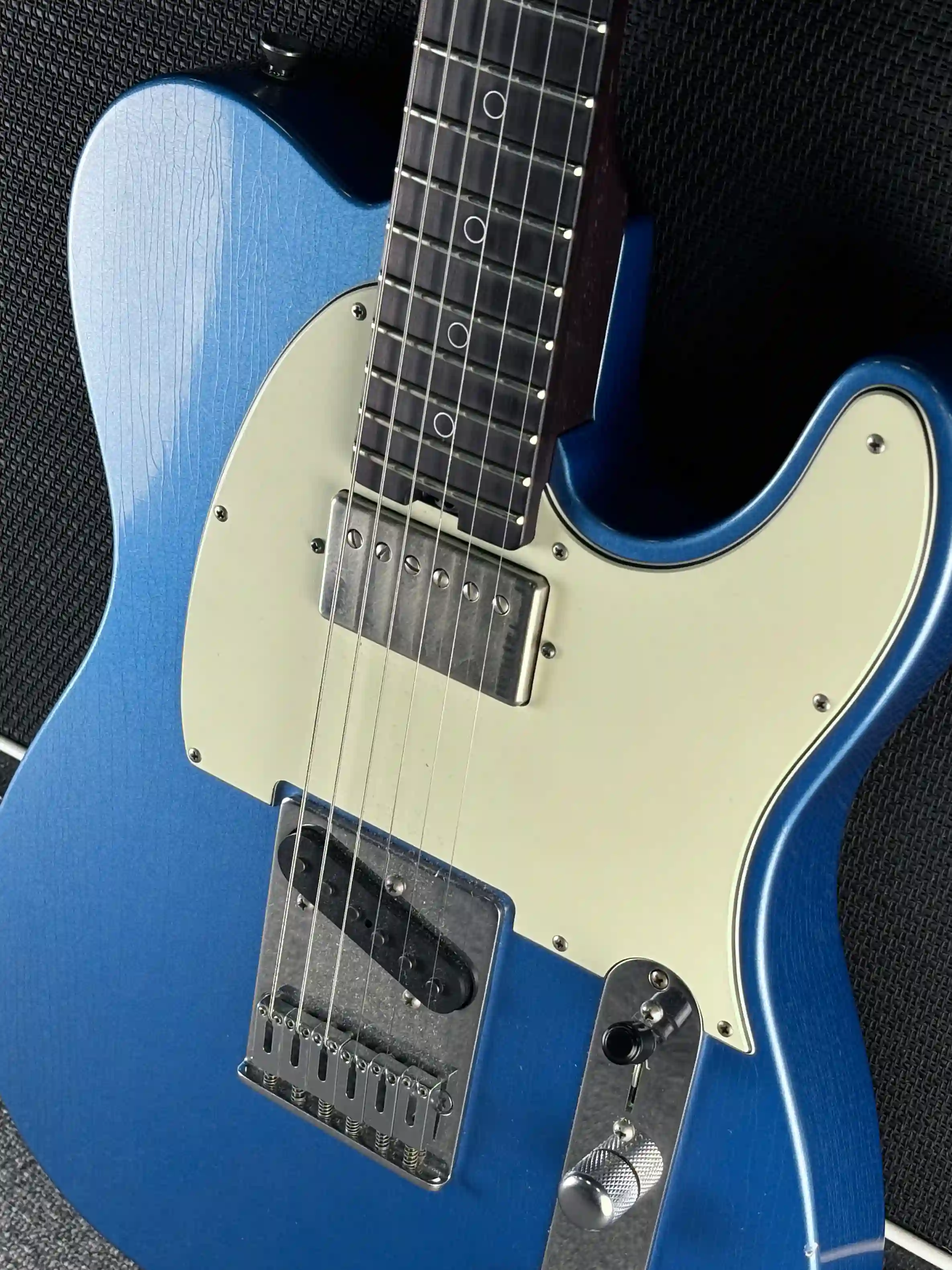 Schecter USA Custom Shop Nick Johnston PT Wembley Atomic Sapphire Aged Nitro OCCASION