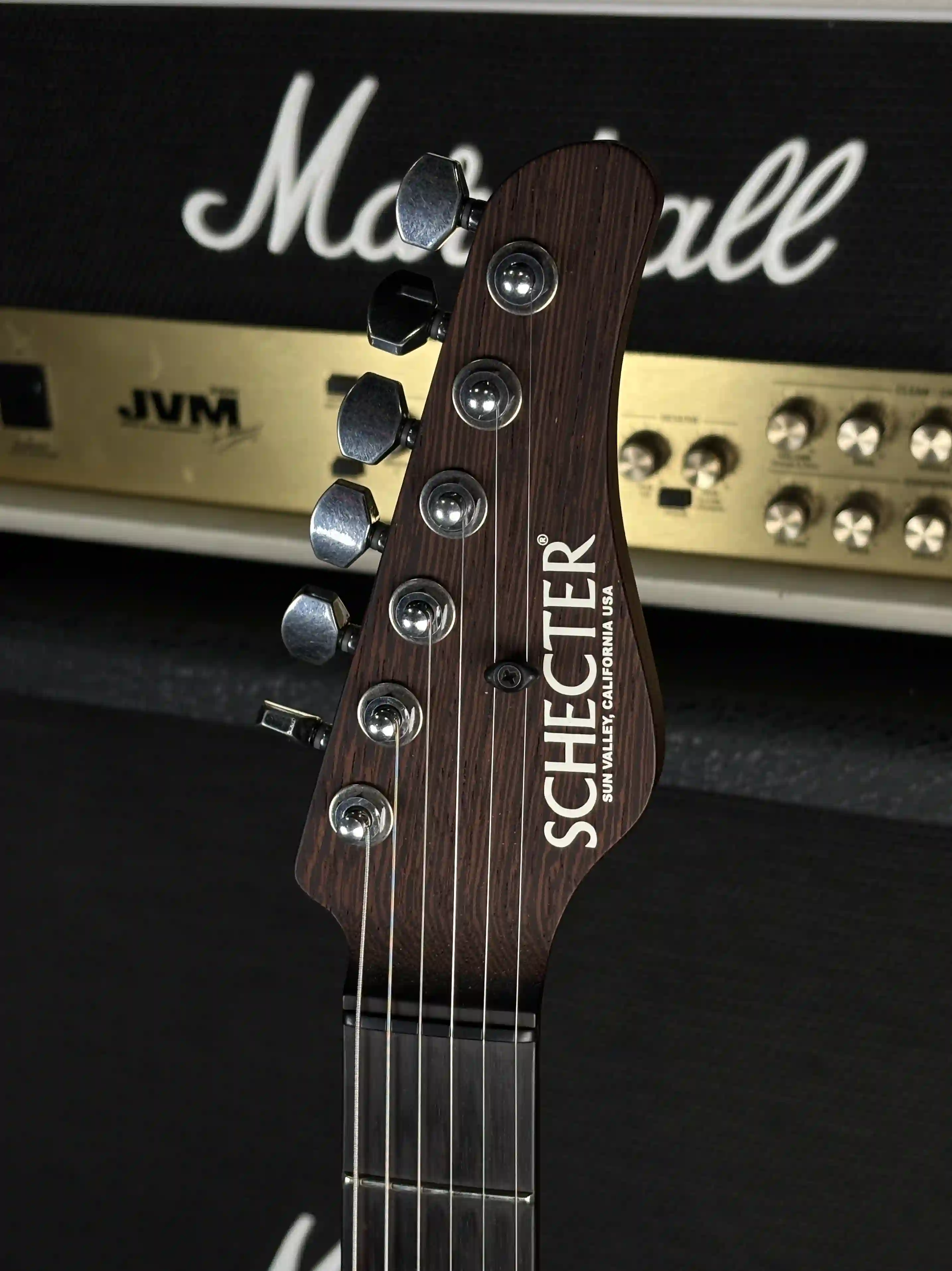 Schecter USA Custom Shop Nick Johnston PT Wembley Atomic Sapphire Aged Nitro OCCASION