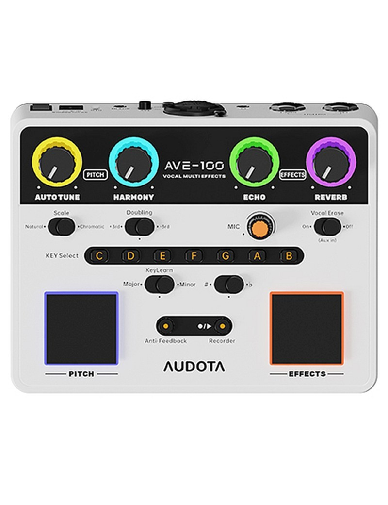 Audota AVE‑100 processeur multi‑effets vocal
