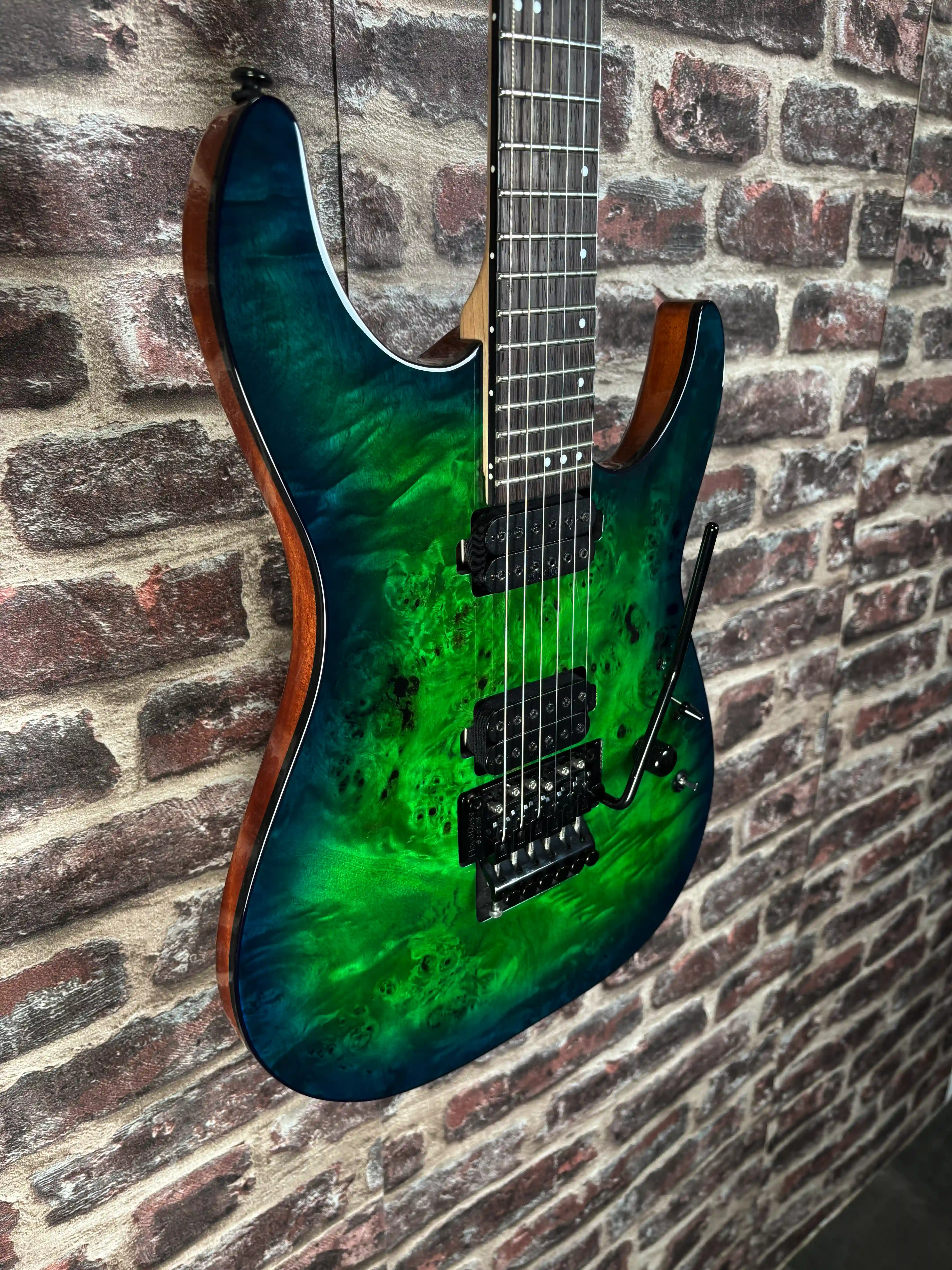 Schecter C-6 Pro FR Aqua Burst Modified OCCASION