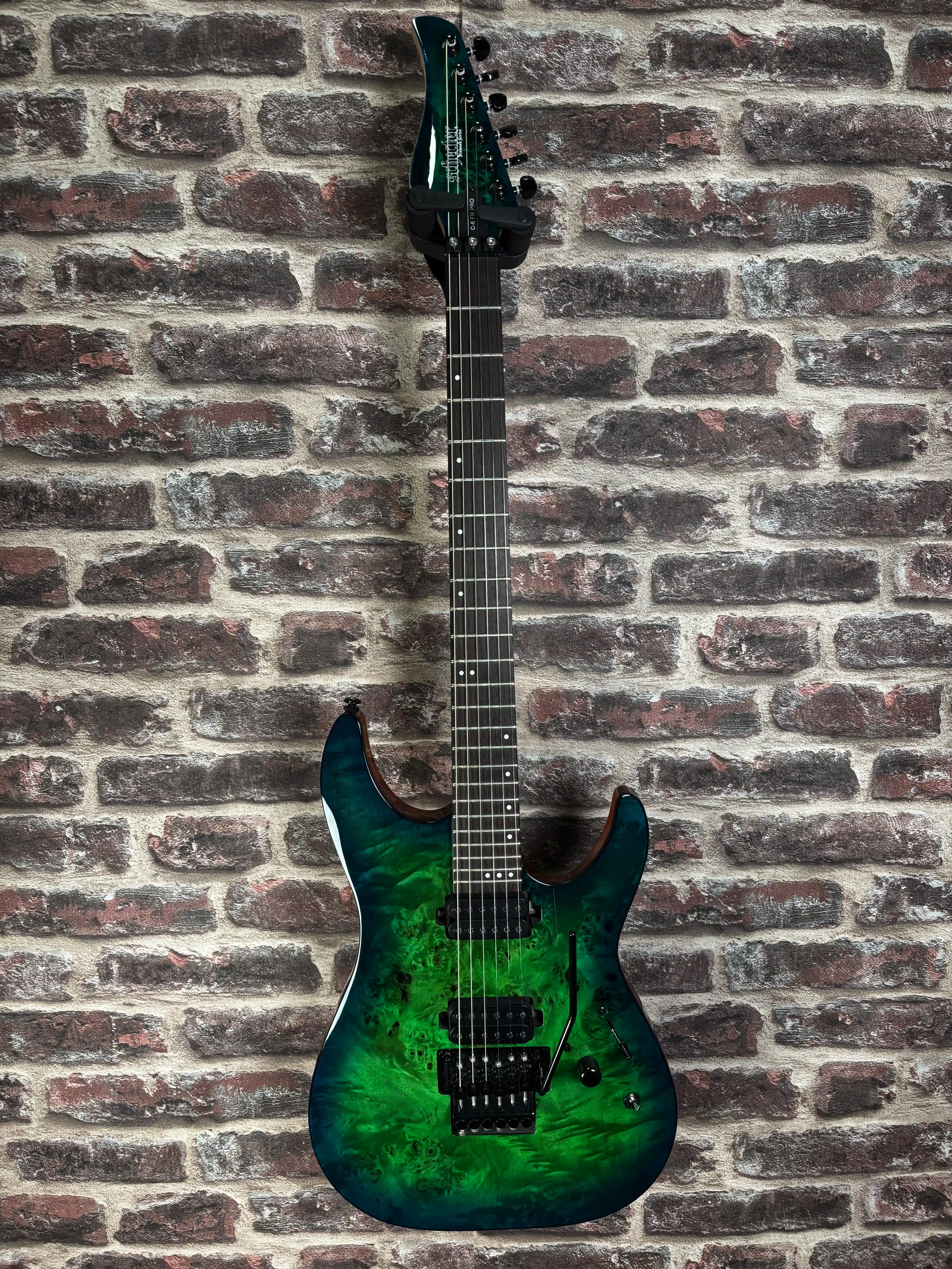 Schecter C-6 Pro FR Aqua Burst Modified OCCASION
