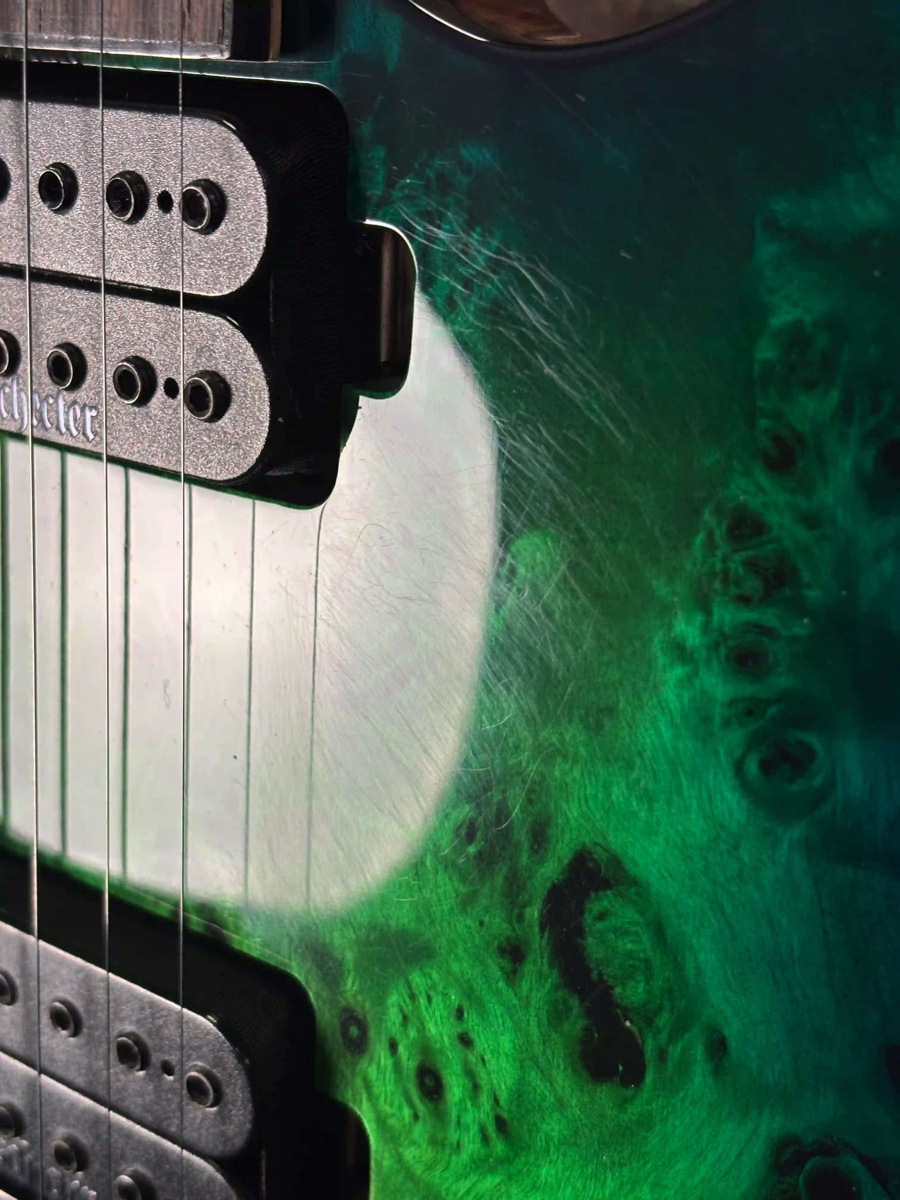 Schecter C-6 Pro FR Aqua Burst Modified OCCASION