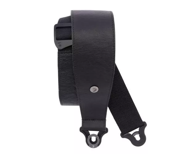 Sangle pour guitare en cuir d’Addario Comfort Auto Lock 3 noir