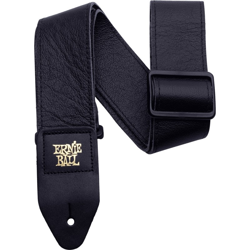 Sangle Ernie Ball en cuir italien noir 4134