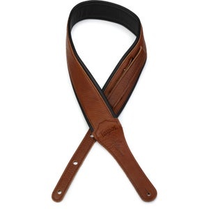 Sangle fine en cuir végan Taylor, chocolat