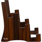 Support deluxe en bois pour trois guitares